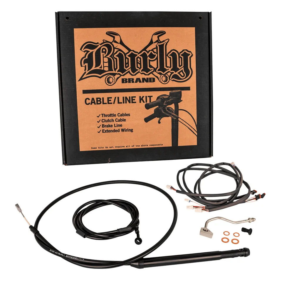 Burly Control Kit 16" Black FLH/T21-Up