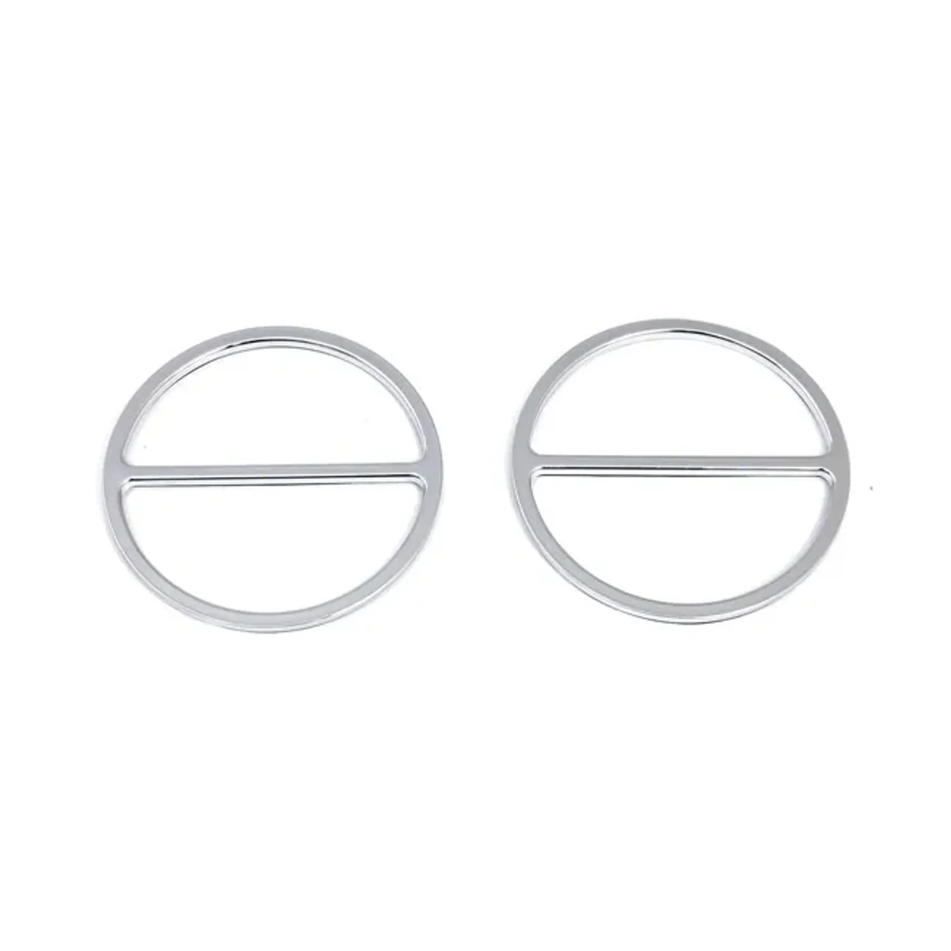 Speaker trim cover, front. Chrome