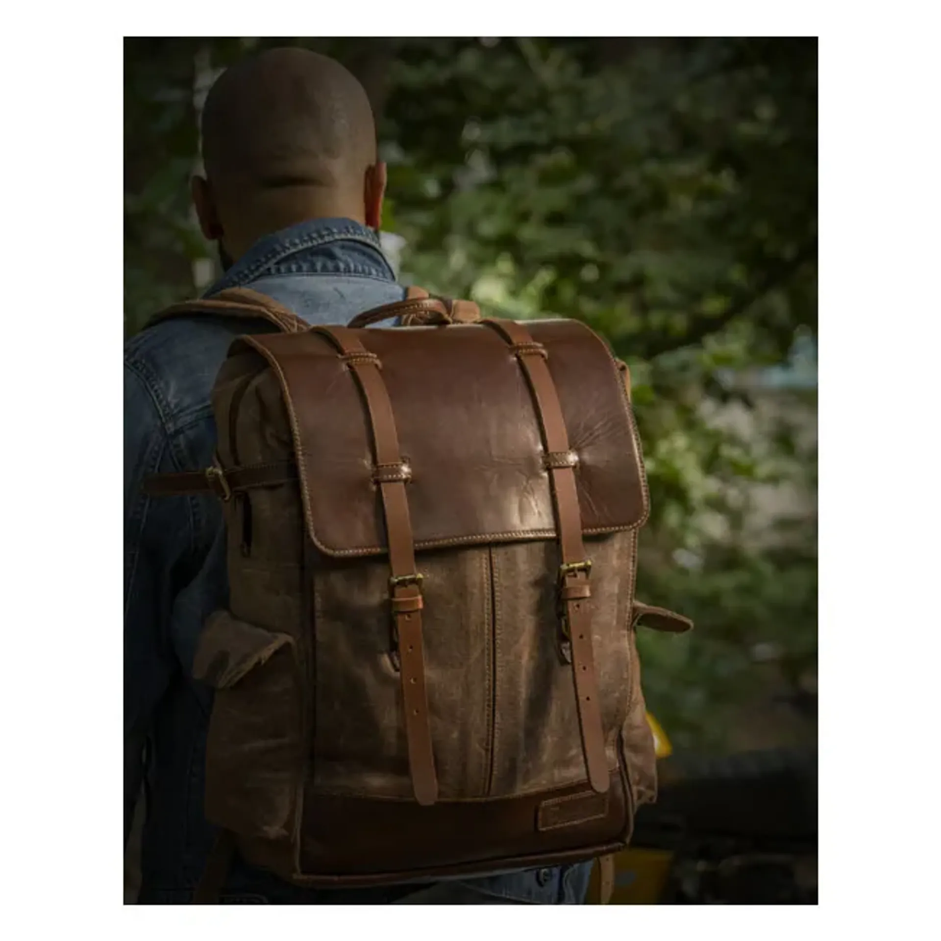 Trip Machine Rambler backpack bag vintage tan