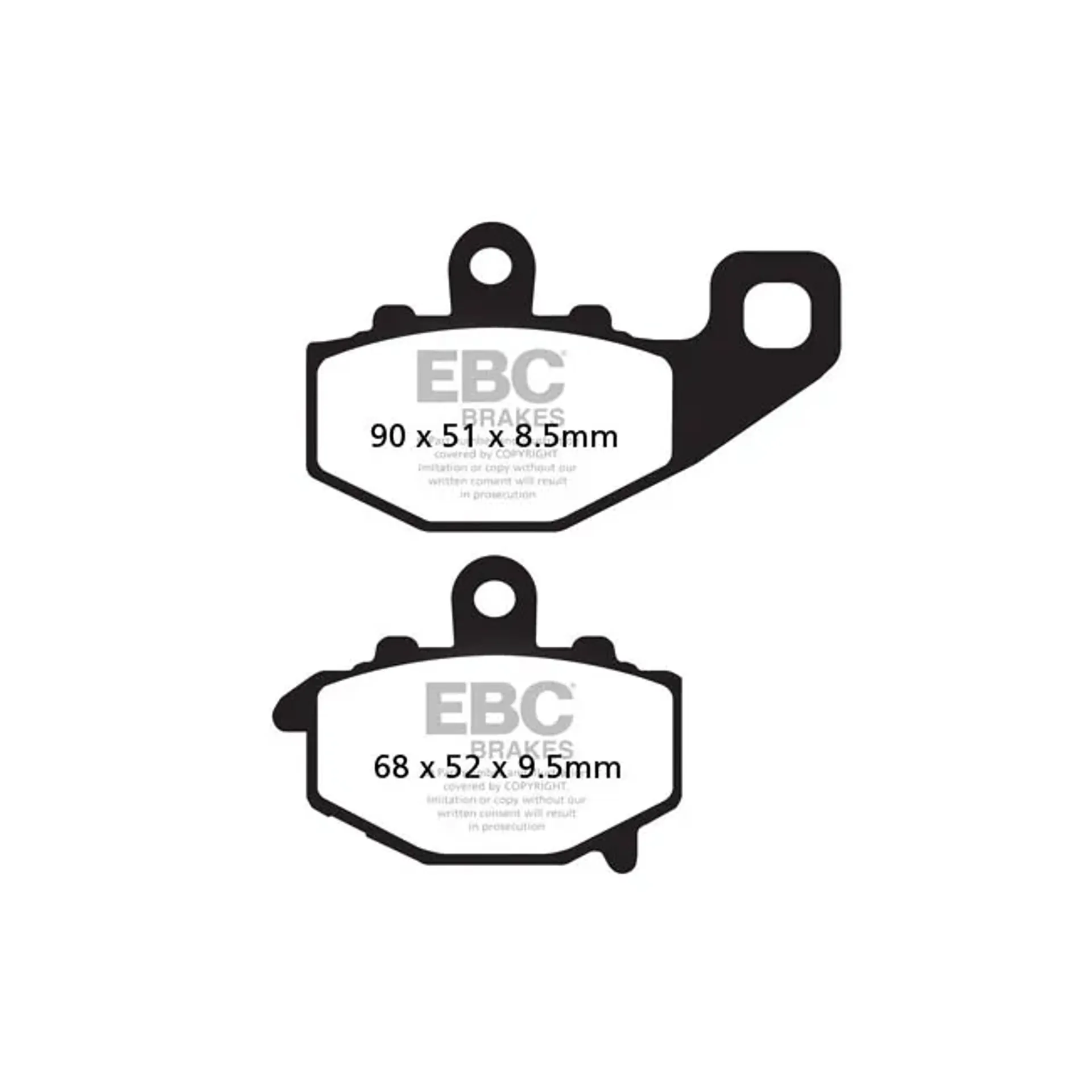 EBC V-pad Semi Sintered brake pads