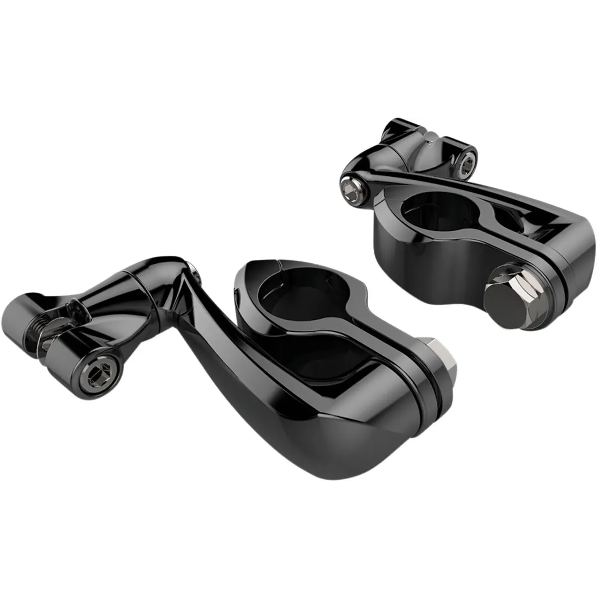 Highway Mount Adjustable With Extension Arm & Clevis Black