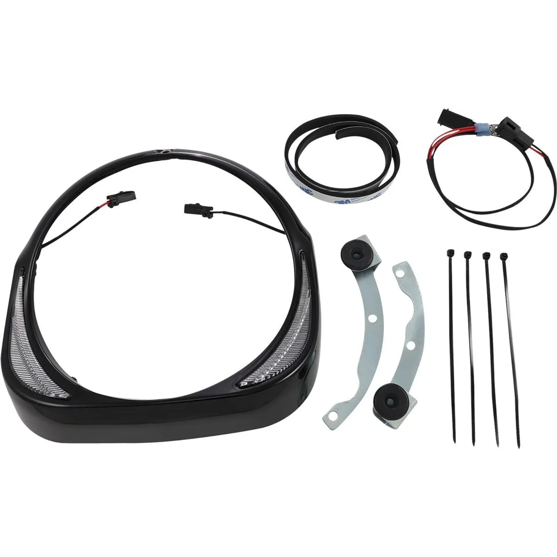 Headlight Bezel Fang Led Black