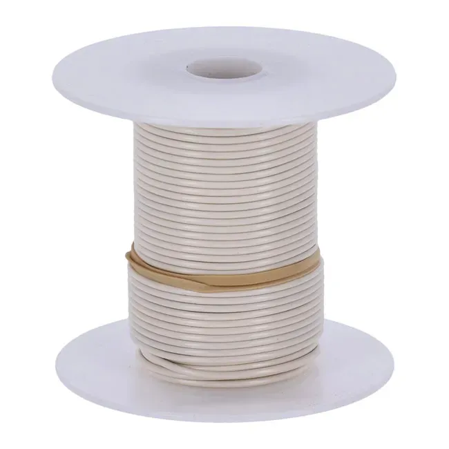 Wire on spool, 18 gauge. 100 ft. White - Afbeelding 2