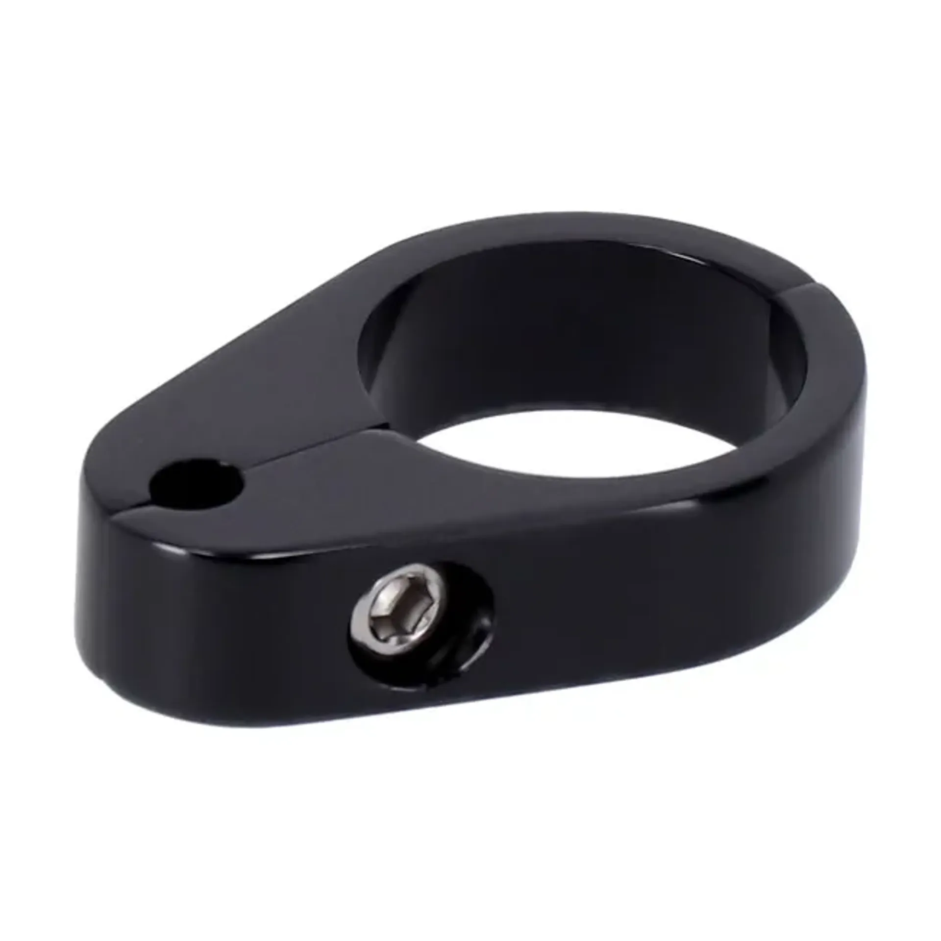 2-piece frame cable clamp. Throttle. Black