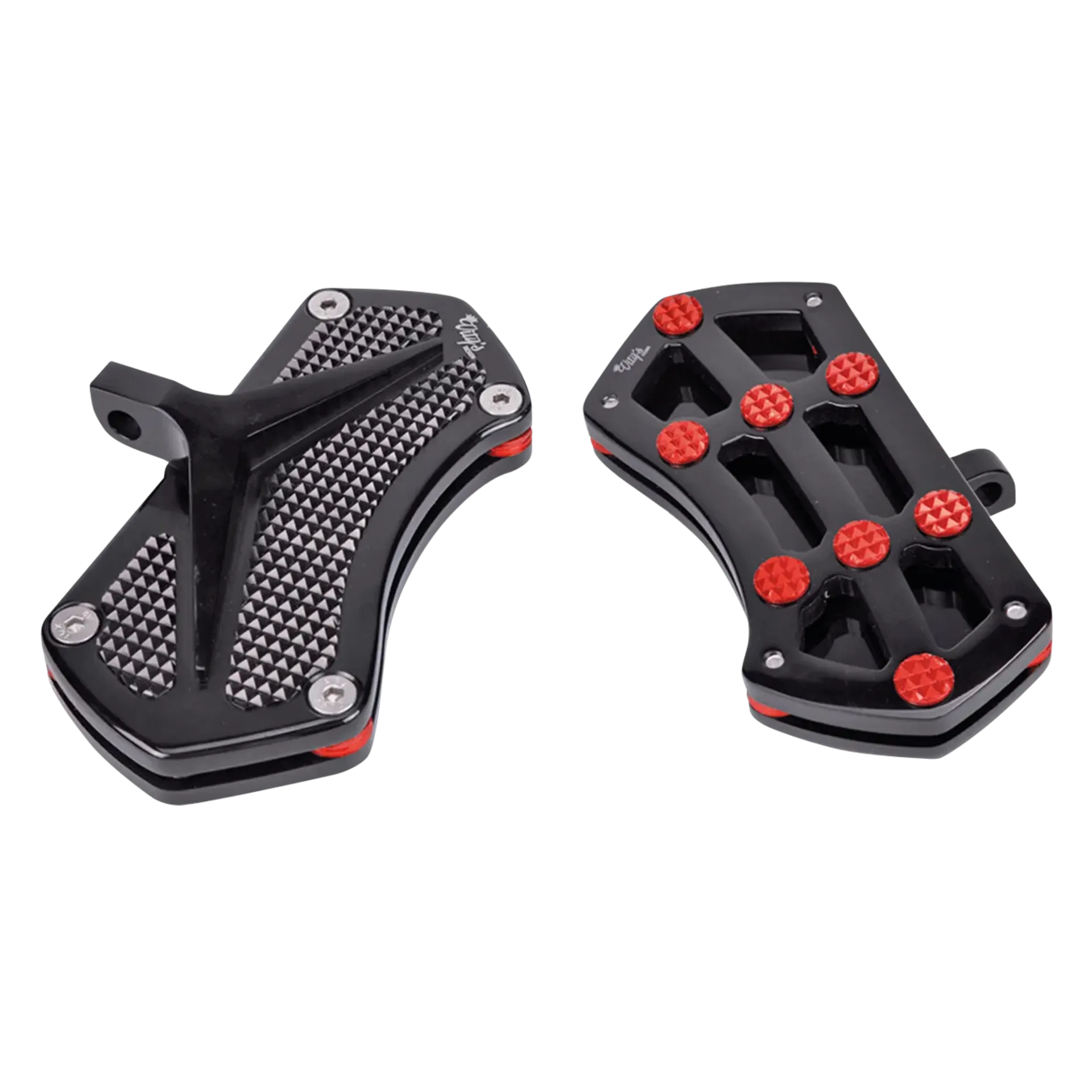 DIAMOND PSSNGR FLRBRD BLK W/ GEMS RED