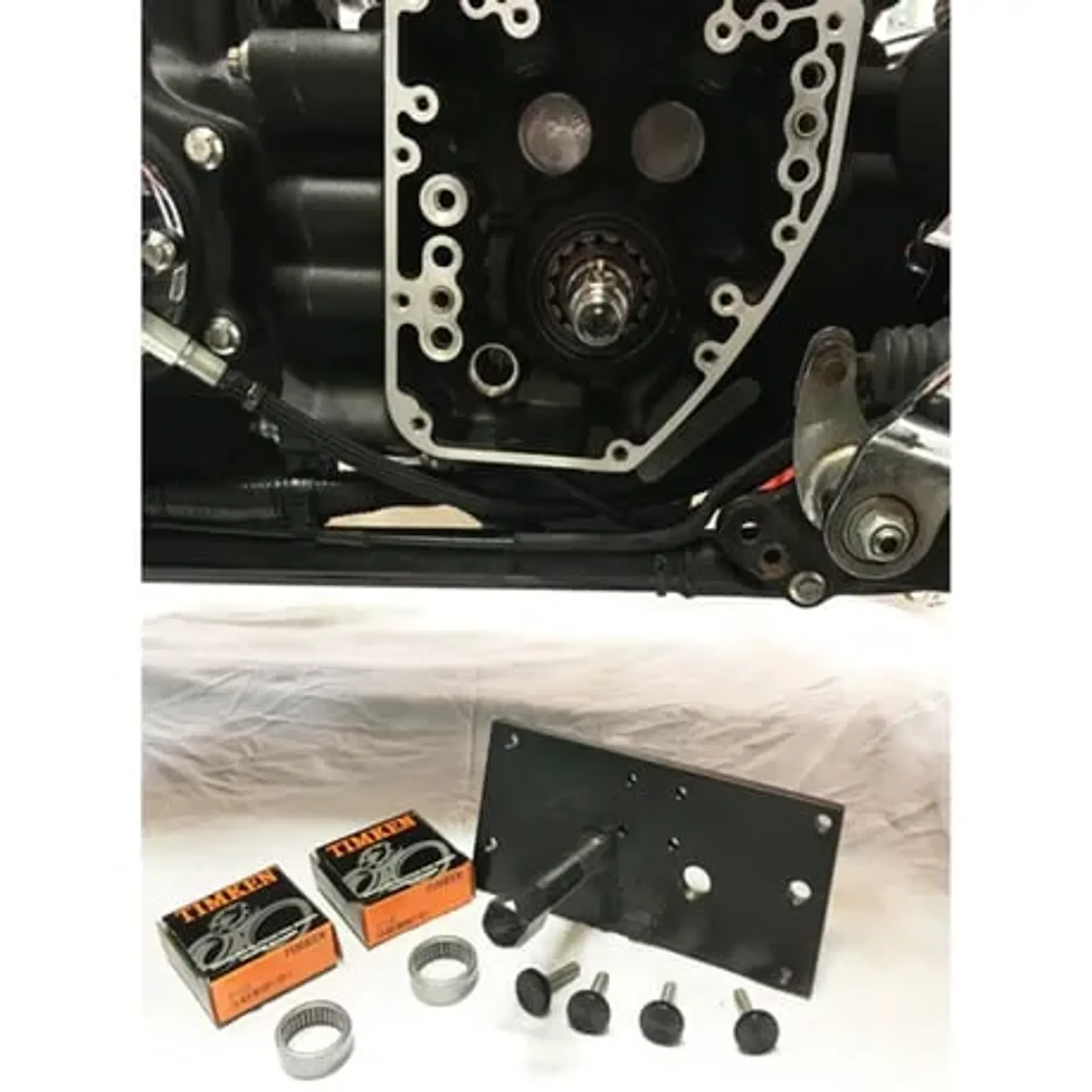 Feuling, BA Air Cleaner Kit Slim, Black Finish, Red Filter