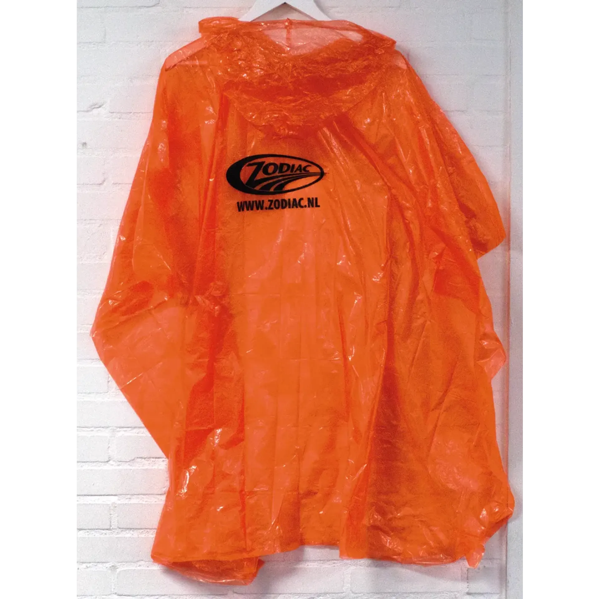 Zodiac Orange Disposable Rain Poncho