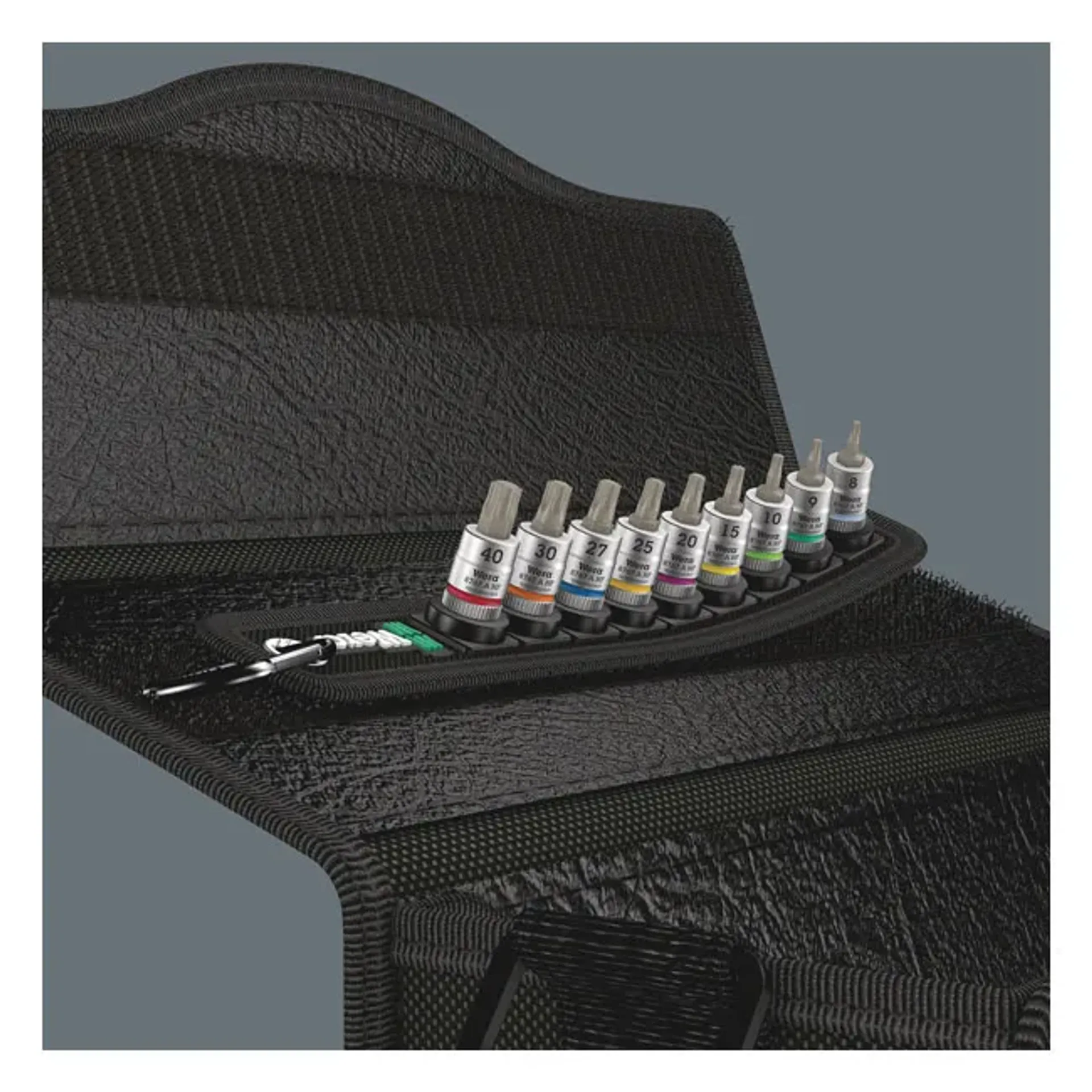 Wera socket belt with 1/4" drive Torx® socket bits