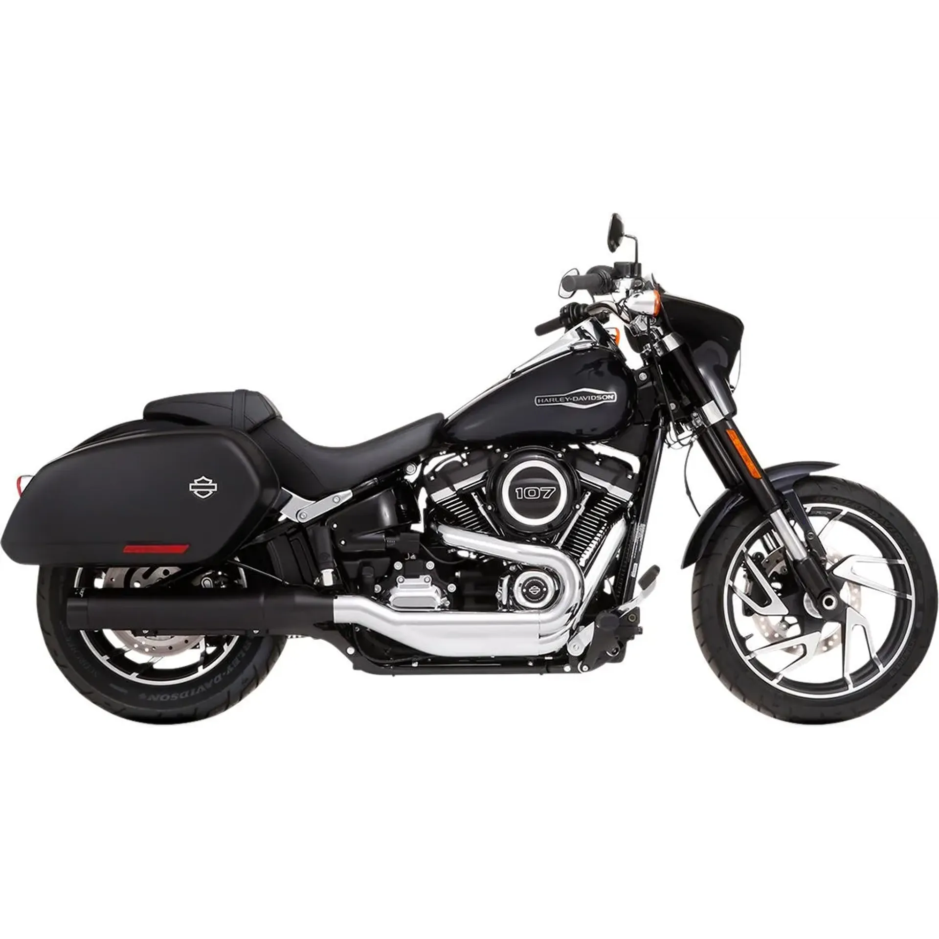 Muffler Slip-On 4″ Sport Glide Black/Black