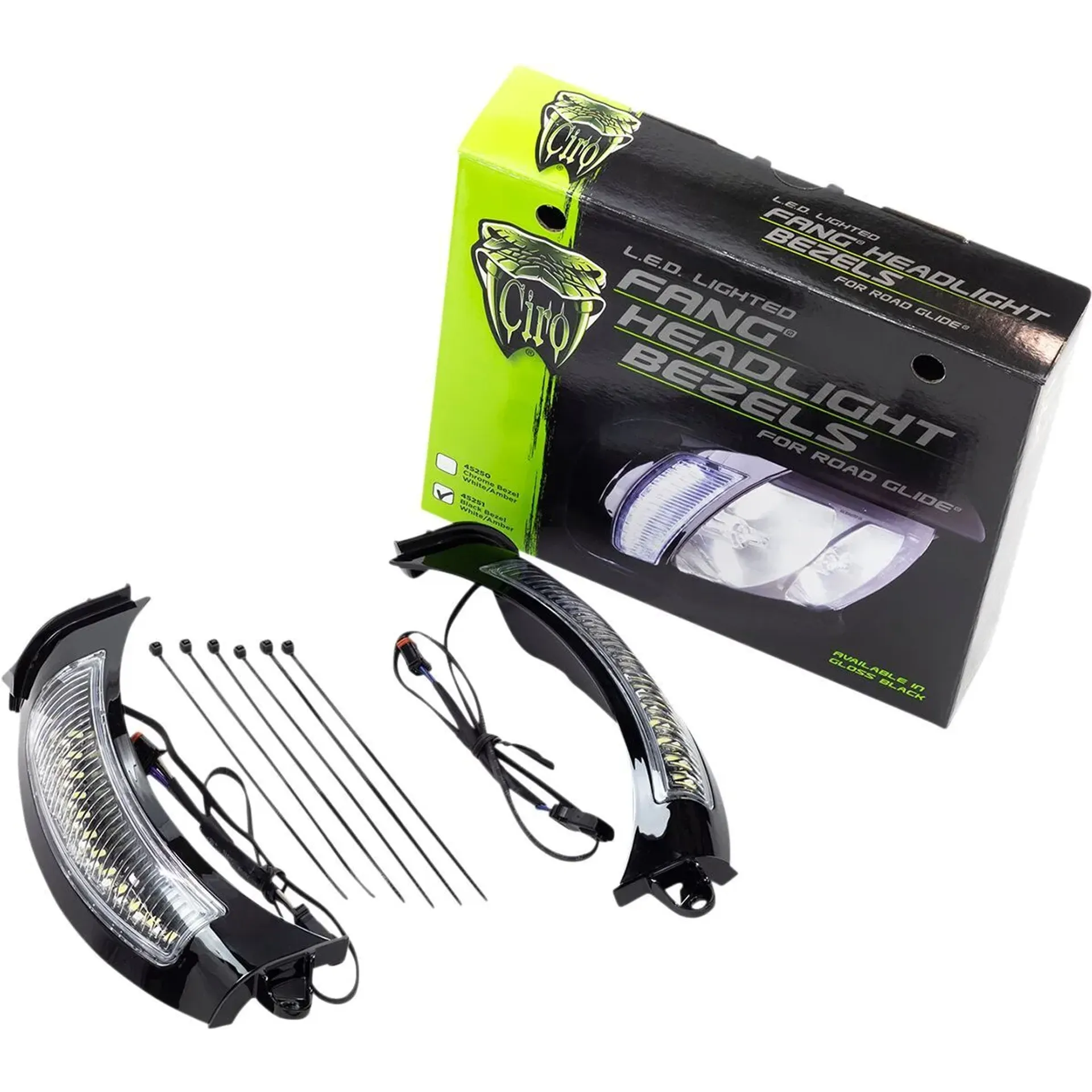 Light Bezel Fang Fltr Blk