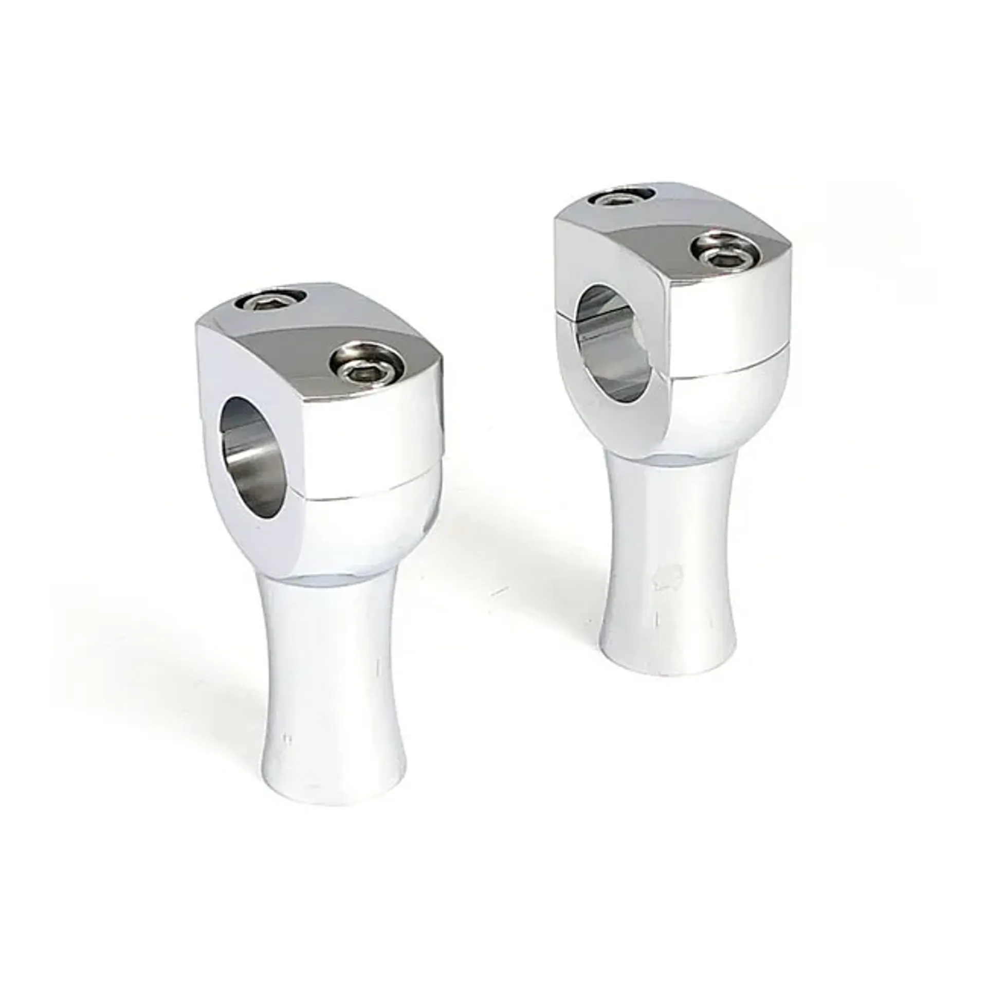 Dighton 3" domed risers. Chrome