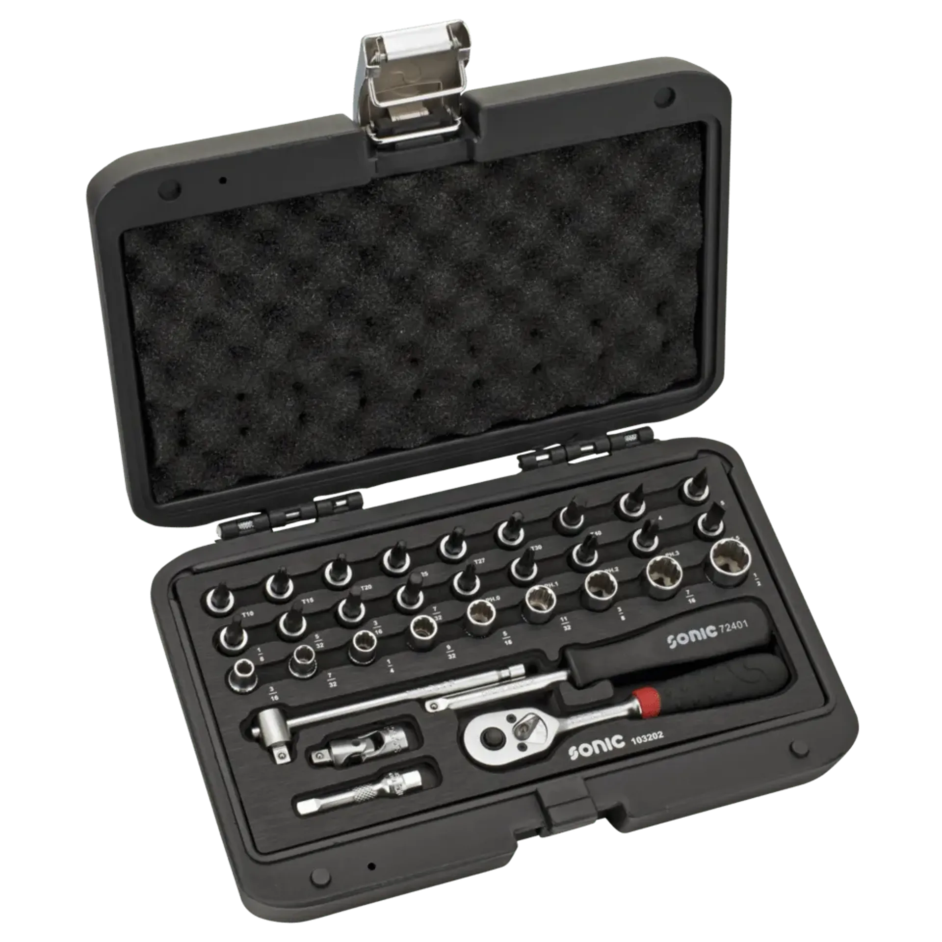 Sonic 32pc 1/4″ drive socket set SAE