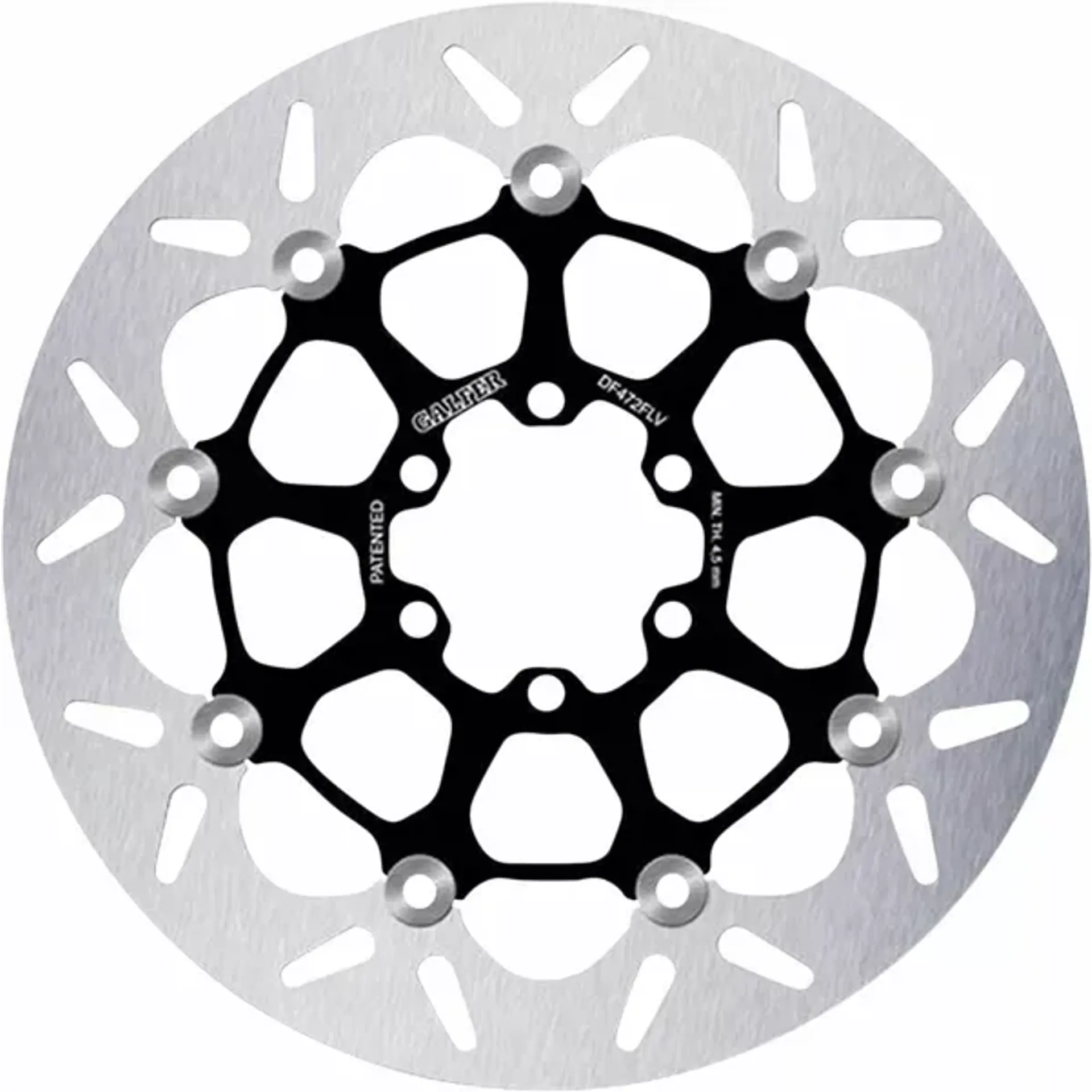 Brake disc float round