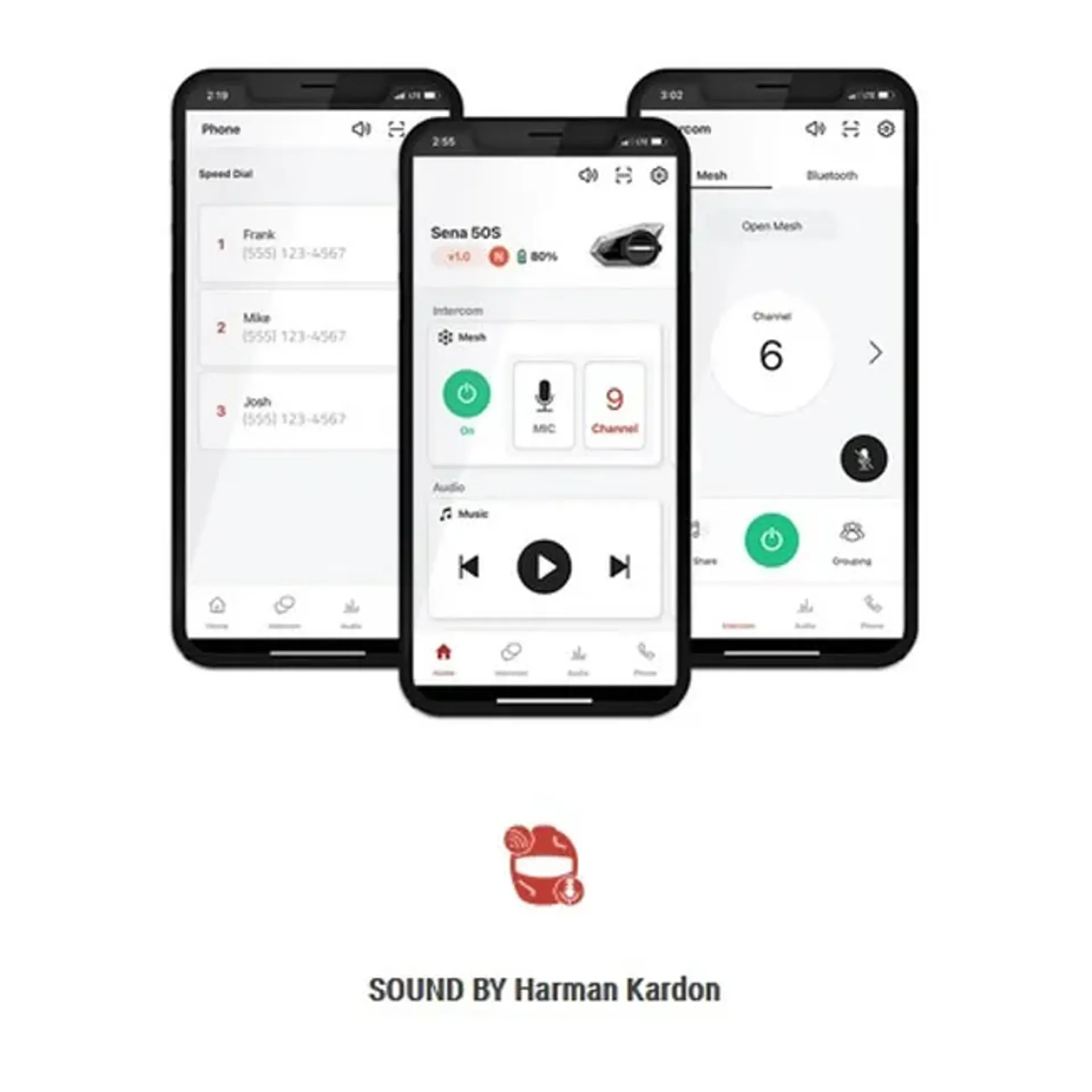 *24H EXTRA TRANSIT TIME* Sena 50S Mesh Sound by Harman Kardon single