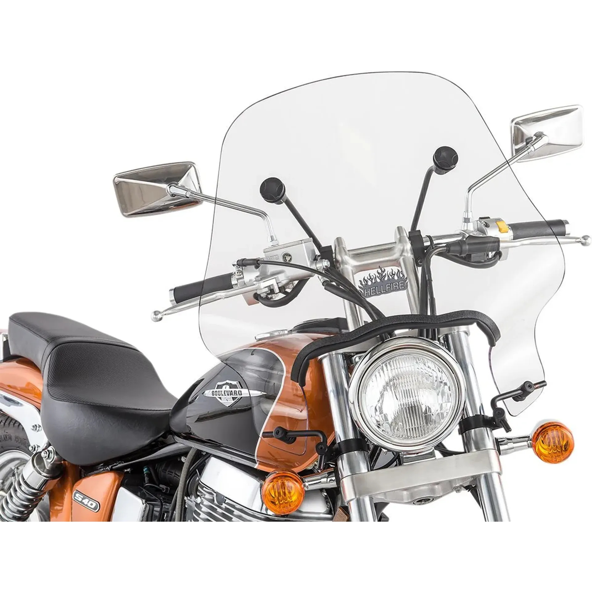 Windshield Sport Ss-24 Hellfire Clear 17″