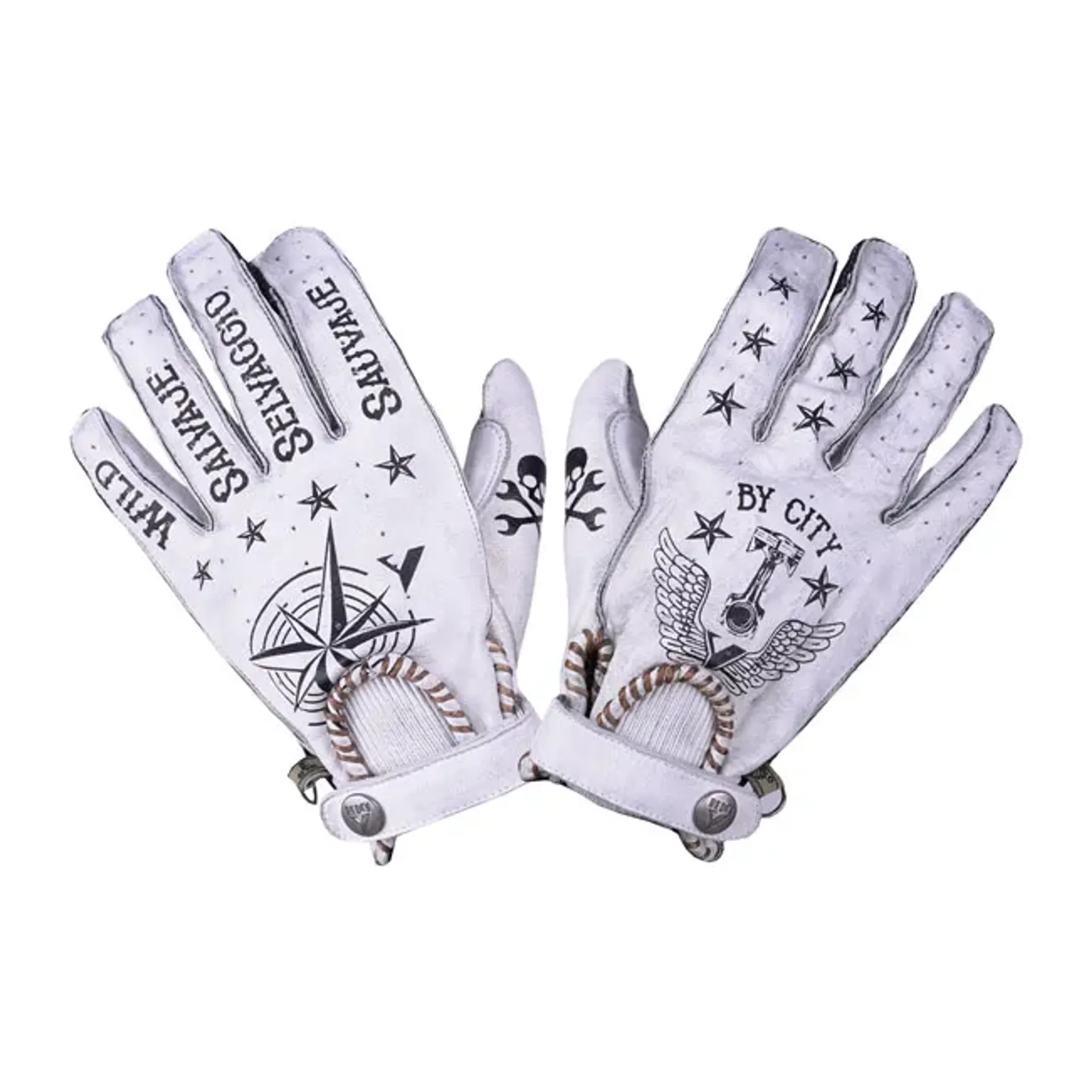 By City Second skin gloves white tattoo
