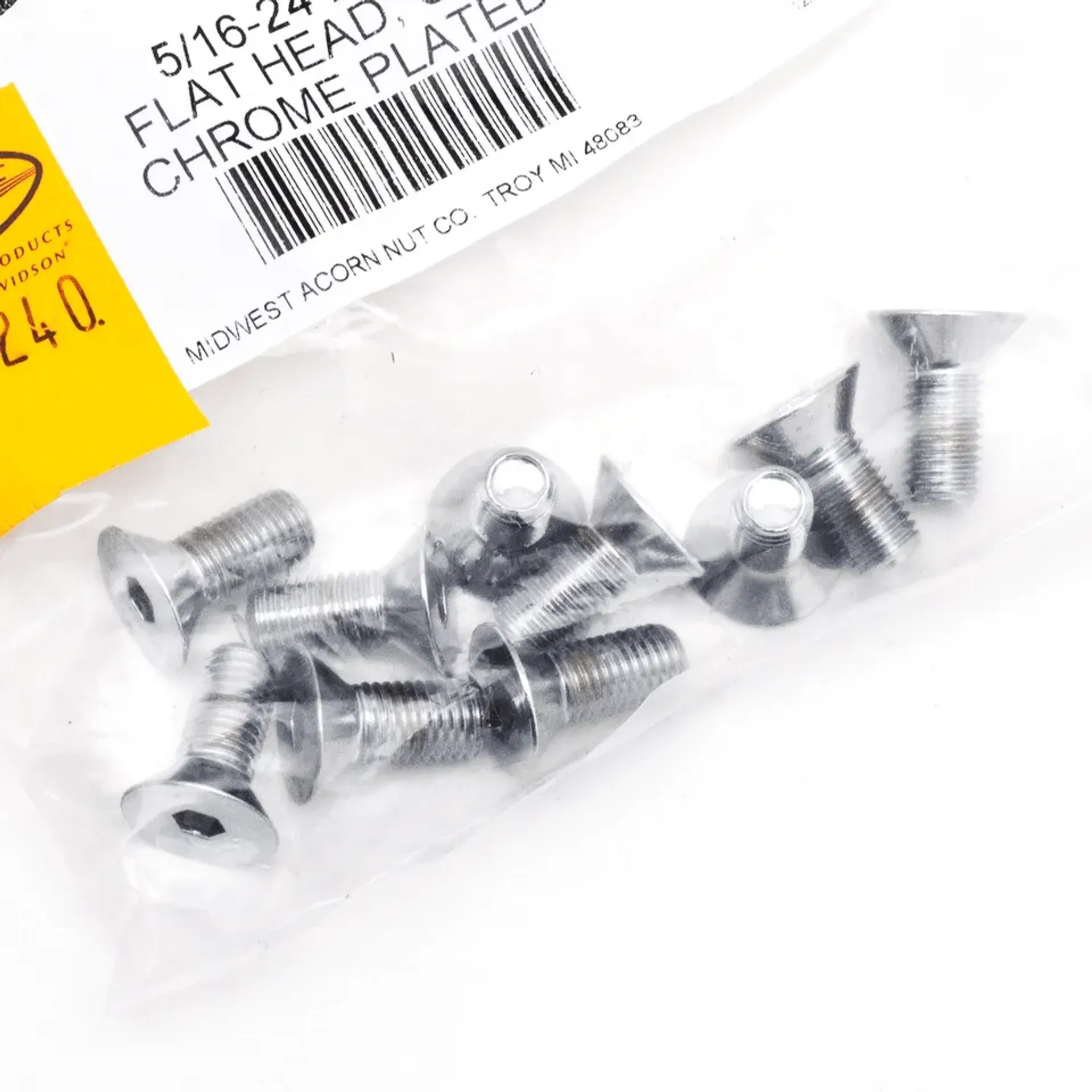 10pck Flat head socket 5/16-24×3/4″ UNF
