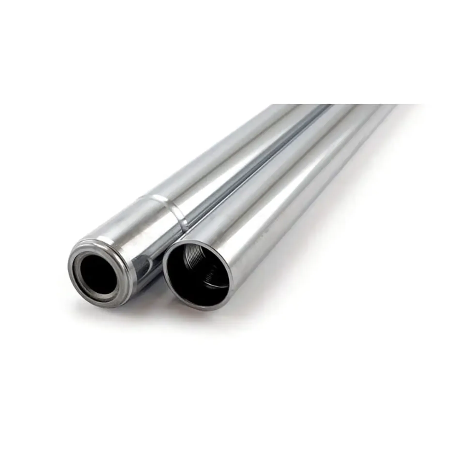 Fork tubes 41mm, 24-7/8". show chrome