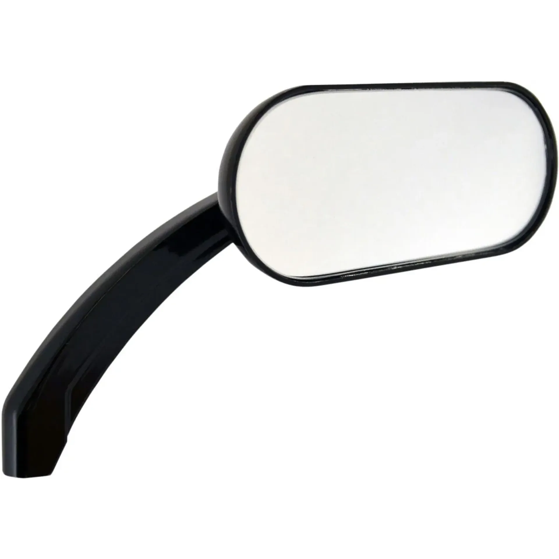 Gloss Oval Mirror Black