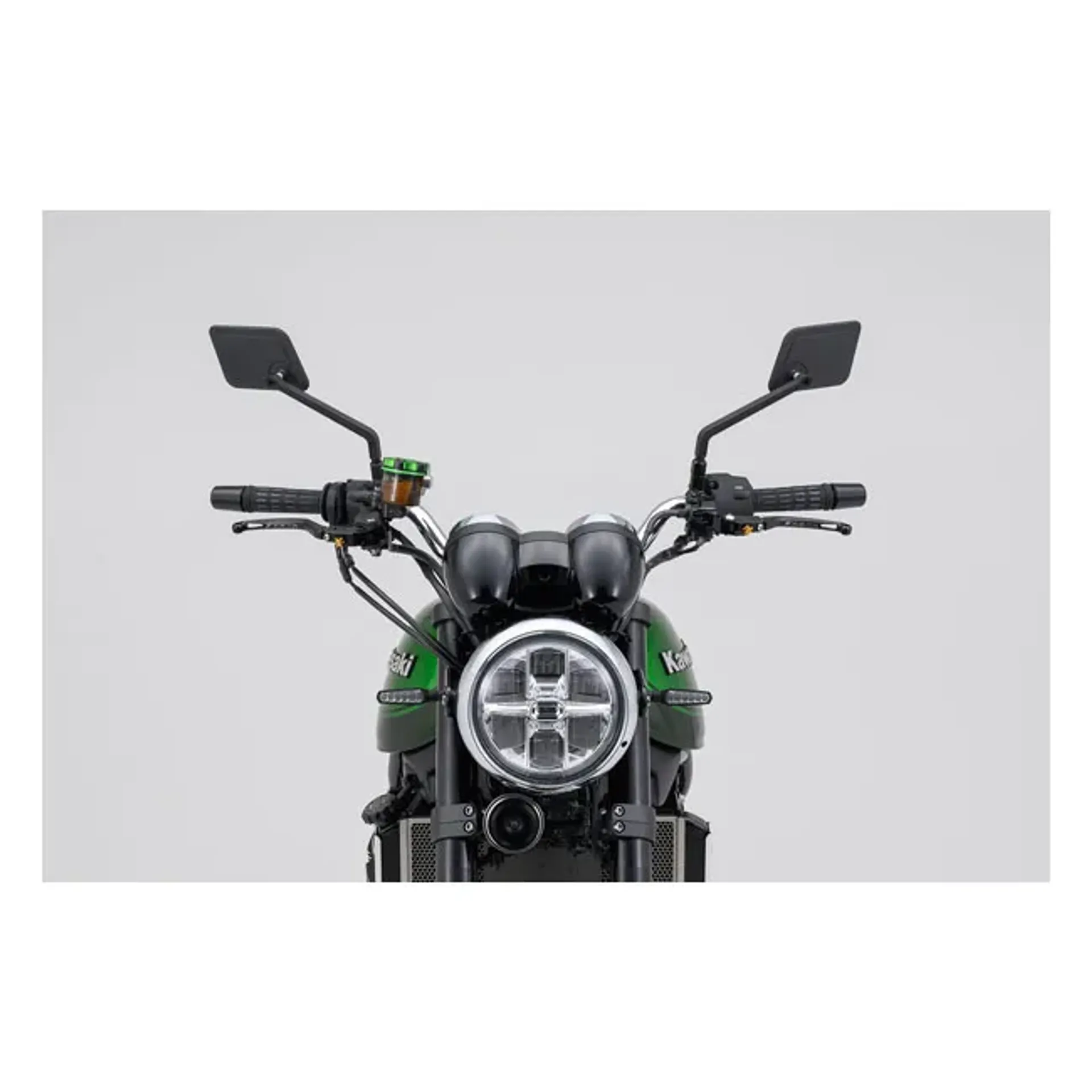 Daytona, D-Mirror-20, Flat Mirror. Square. Black. Left side