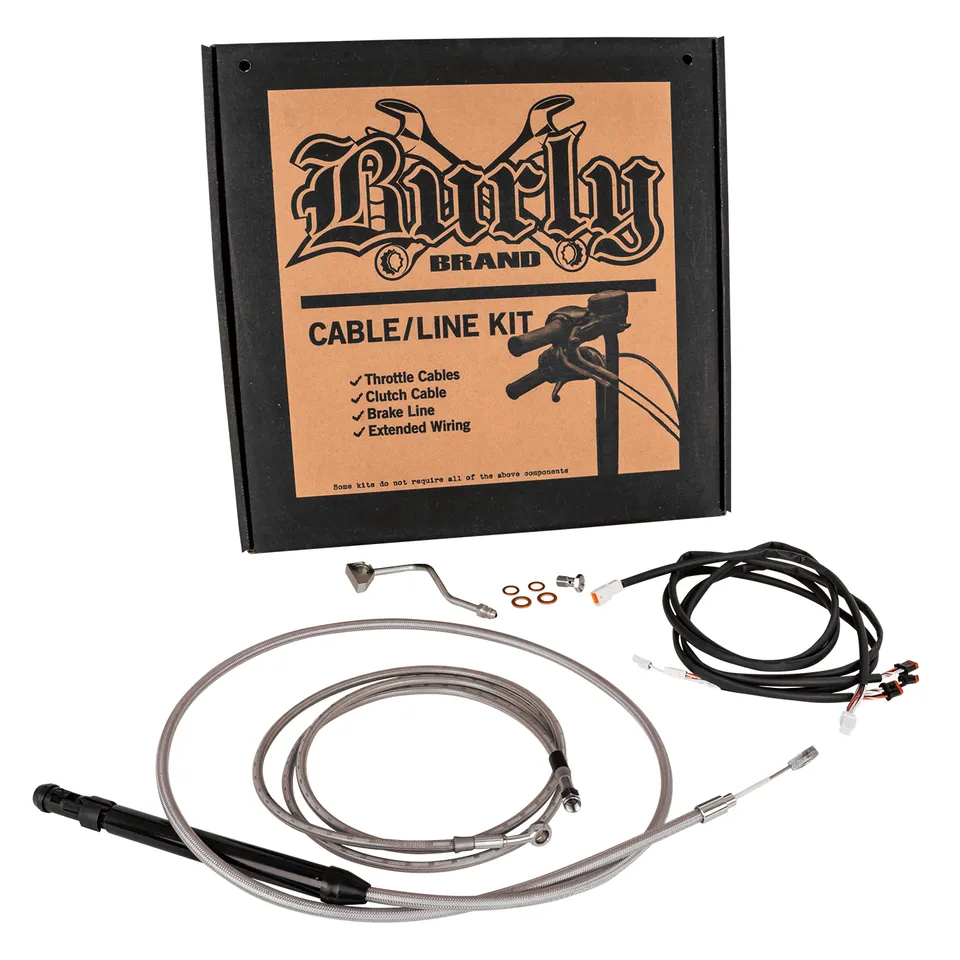 Burly Control Kit 16" SS FLH/T21-Up - Afbeelding 2