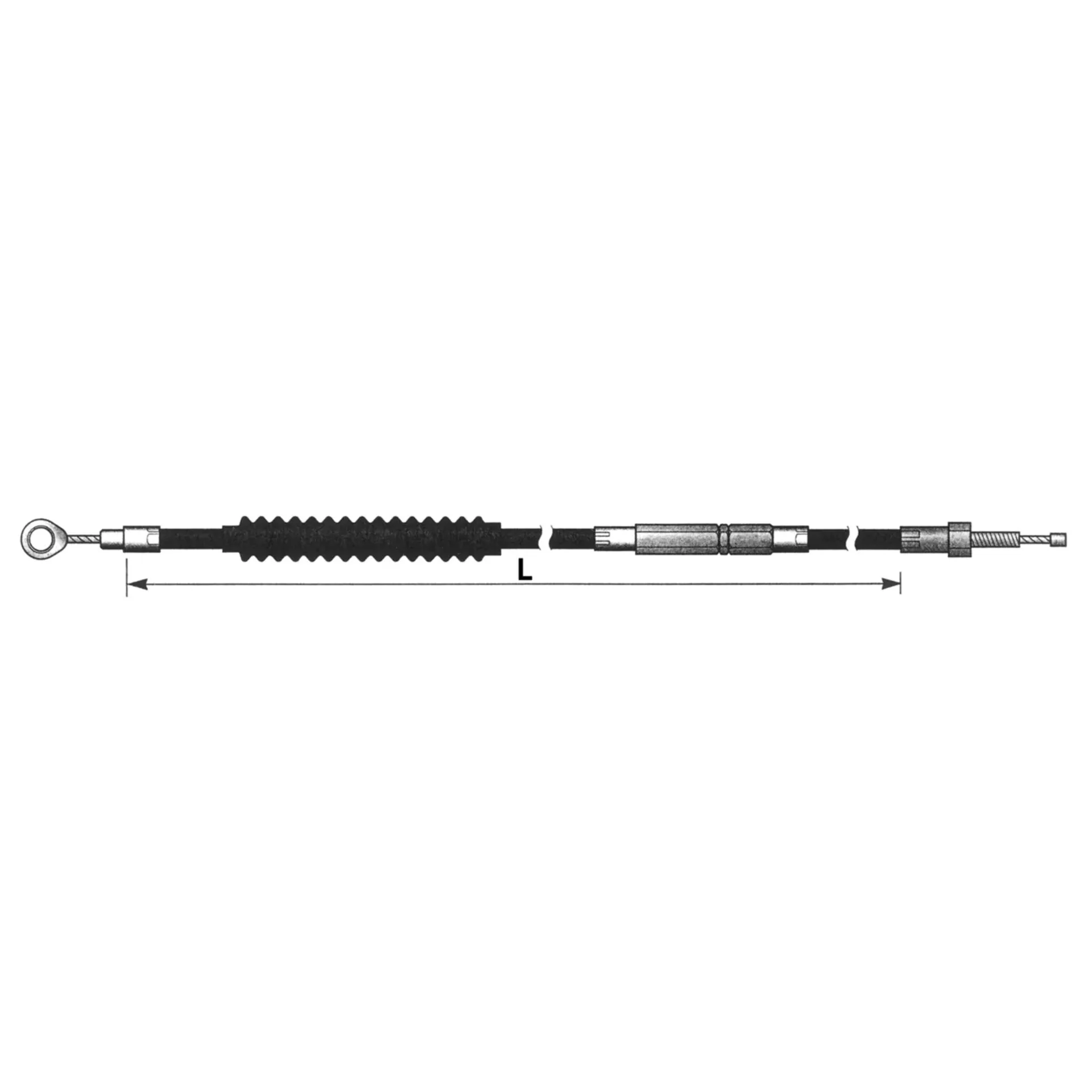 Barnett BCC clutch cable FLH08 L=149cm