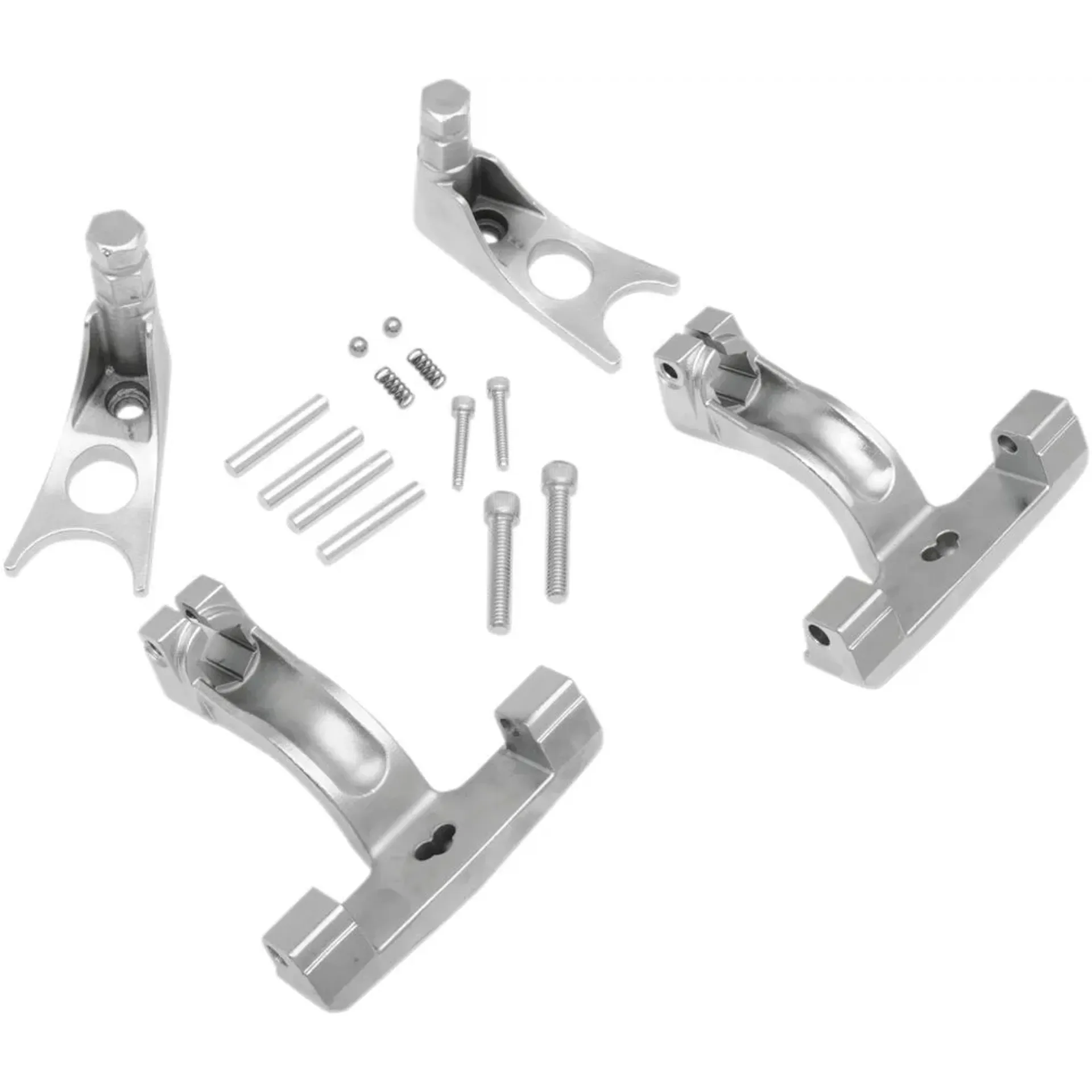 Passenger Floorboard Mount Kit Chrome Softail 00-17