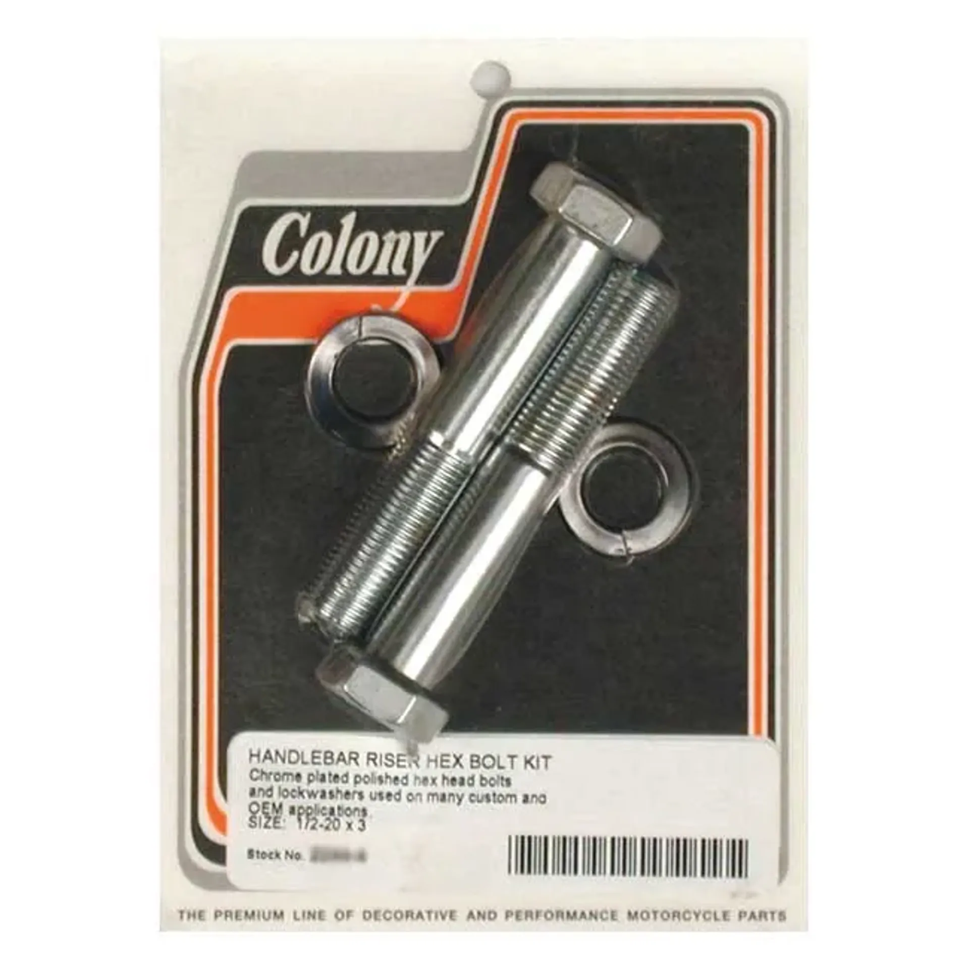 Colony riser bolt set