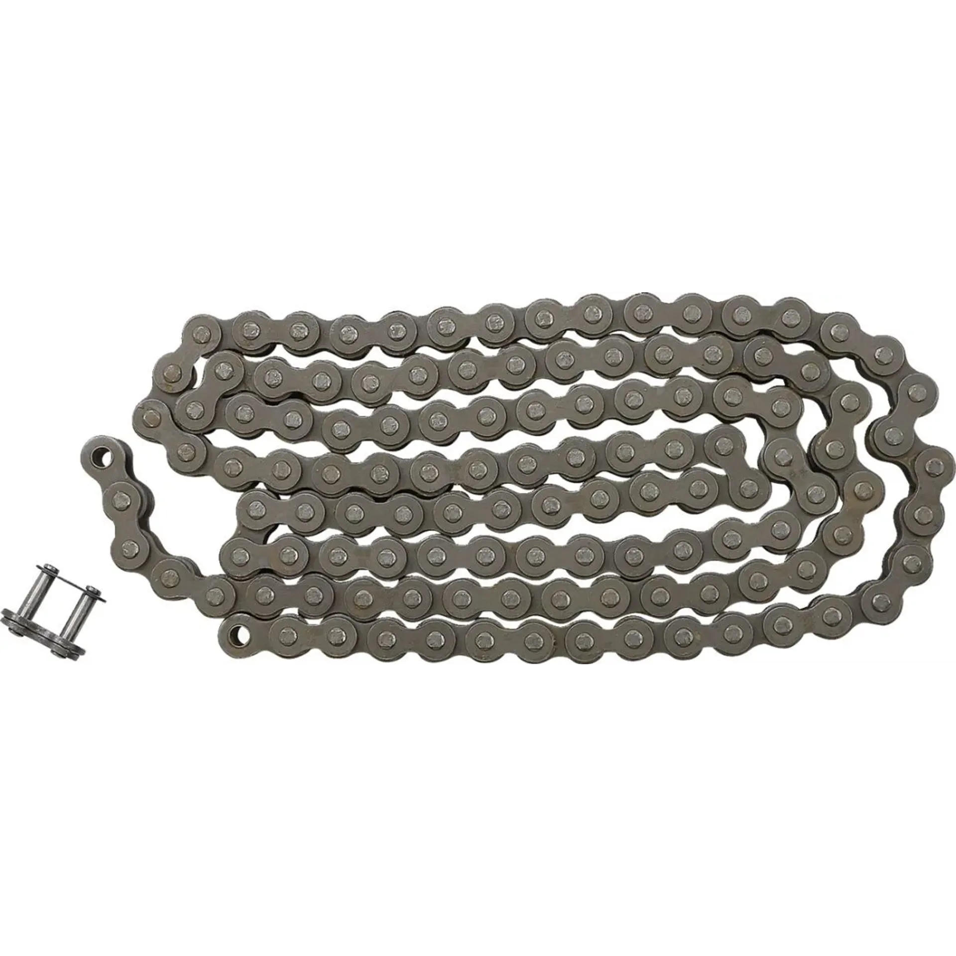 Heavy Duty 120 Clip Link 428 Non-Seal Performance Replacement Drive Chain / Natural / Carbon Alloy S