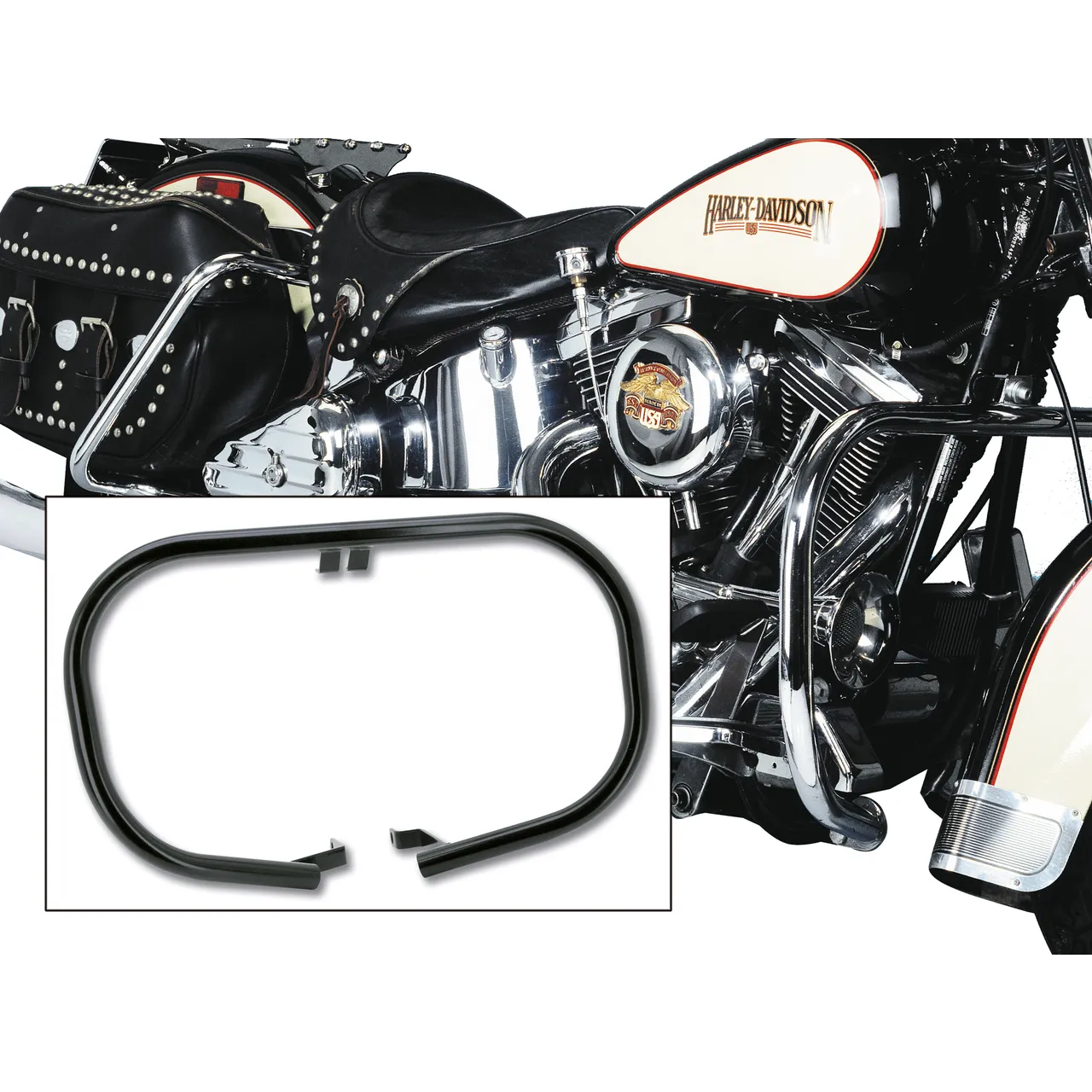 Highway bar rear Softail 86-99 1" tubing - Afbeelding 2