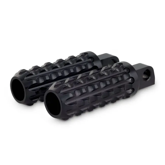 Burly, Reaper billet foot peg set. Gloss black