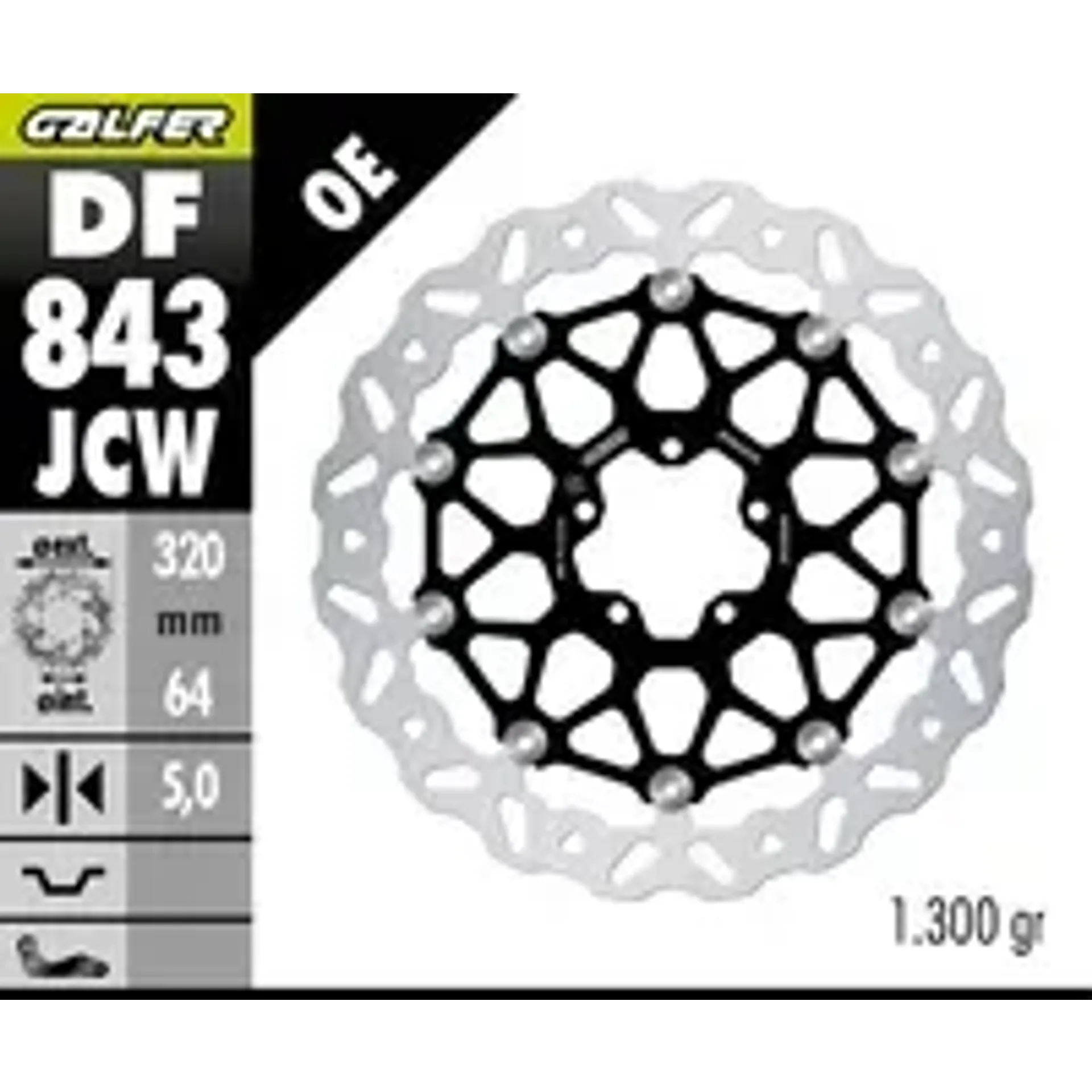 Brake disc wave floatech