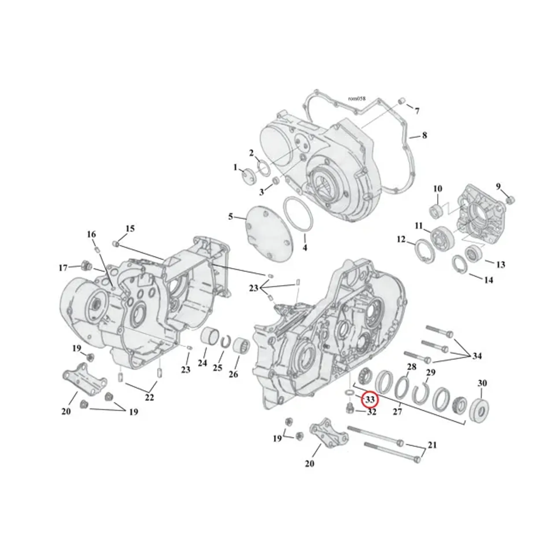 Cometic, O-ring drain/dipstick & oil pump plugs