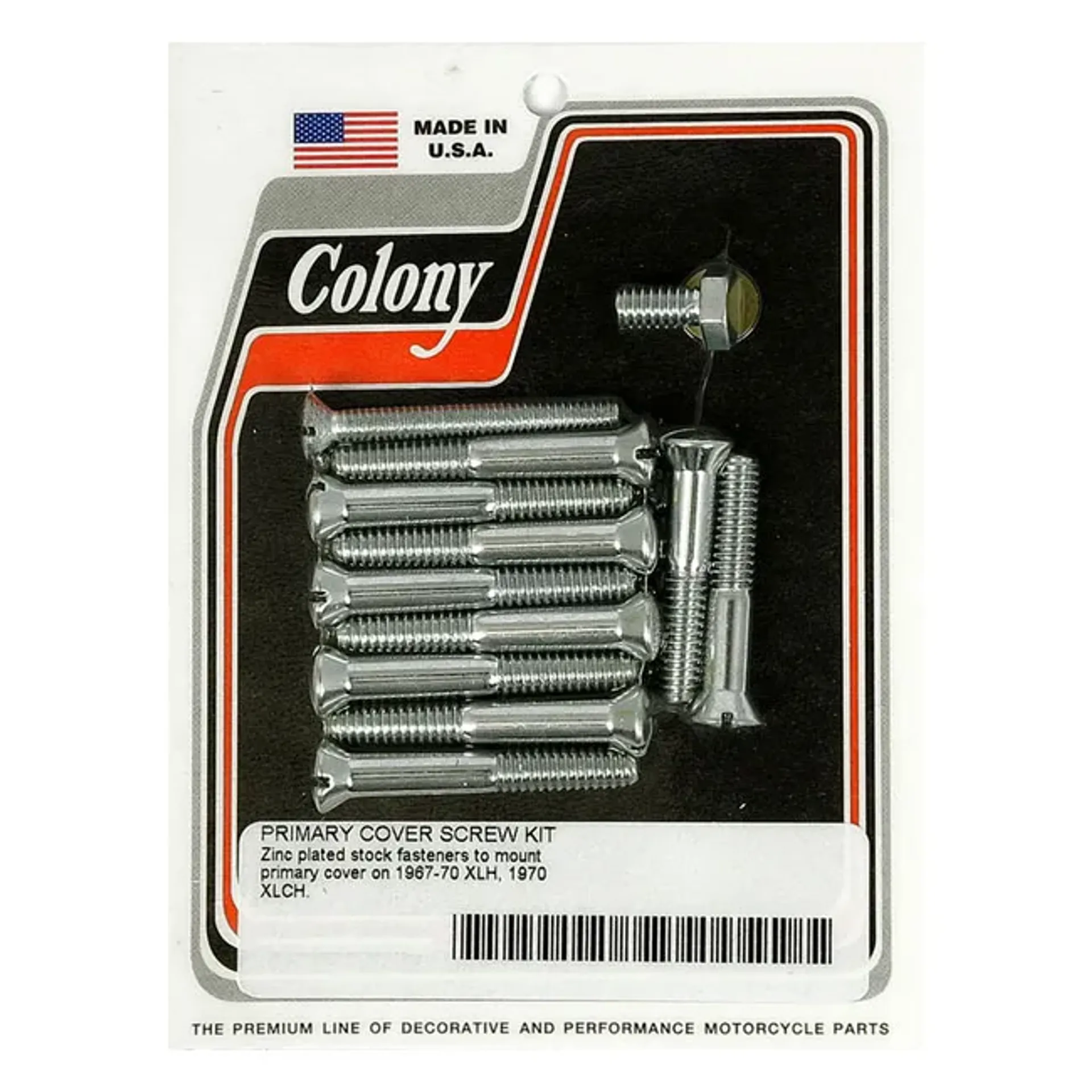 Colony primary mount kit slotted head, zinc