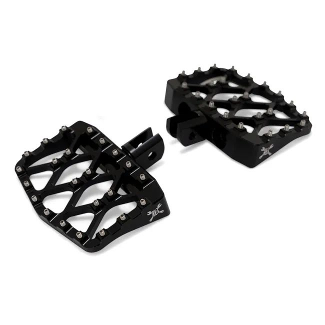Burly, MX-Evolution mini rider floorboards. Black - Afbeelding 4