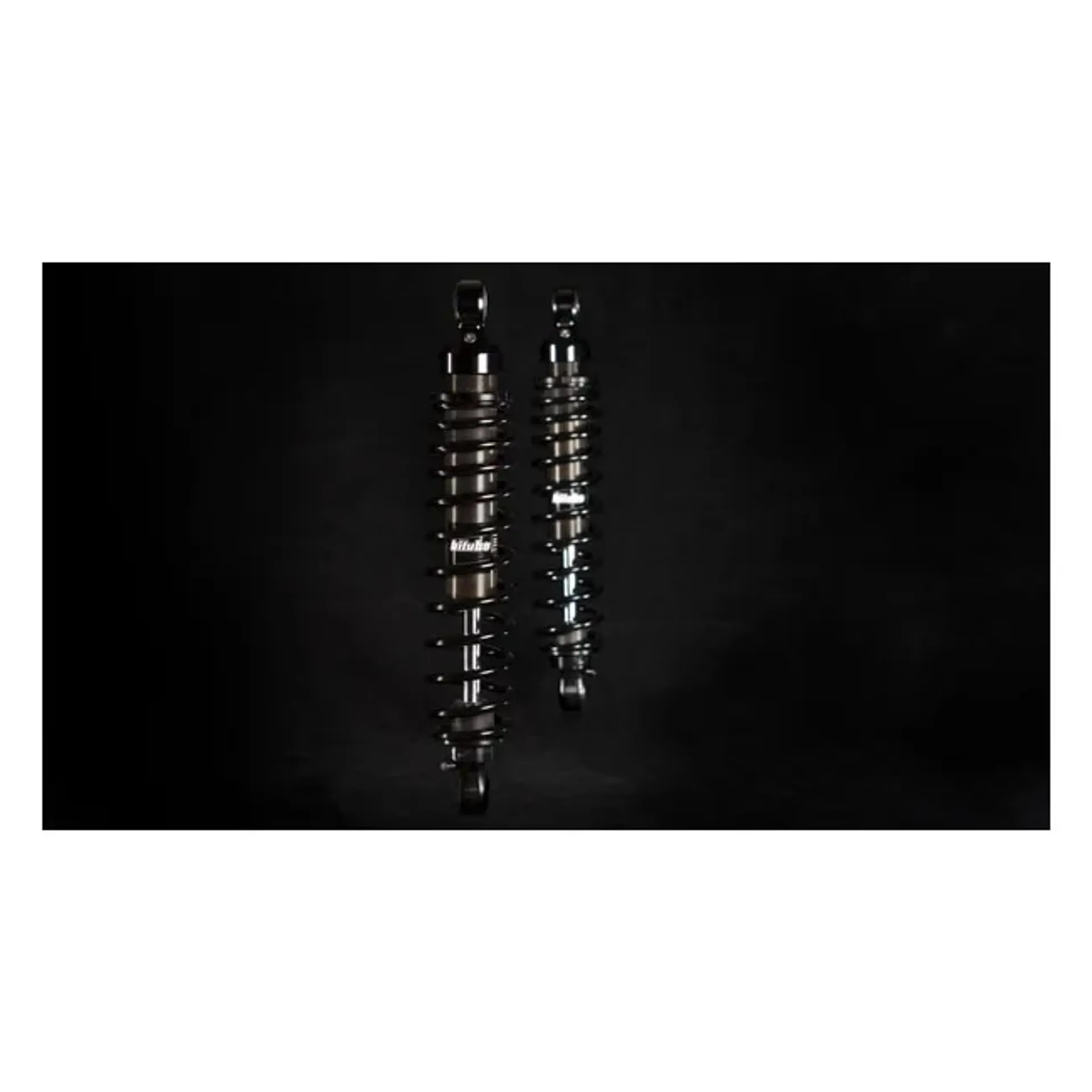 *2 WEEKS EXTRA TRANSIT TIME* Bitubo, WME dual shock absorber set. Black. 331mm
