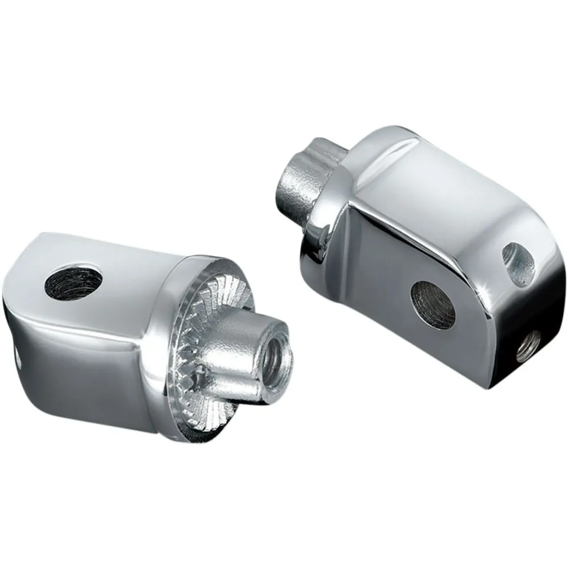Splined Peg Adapters For Honda Suzuki & Yamaha Chrome