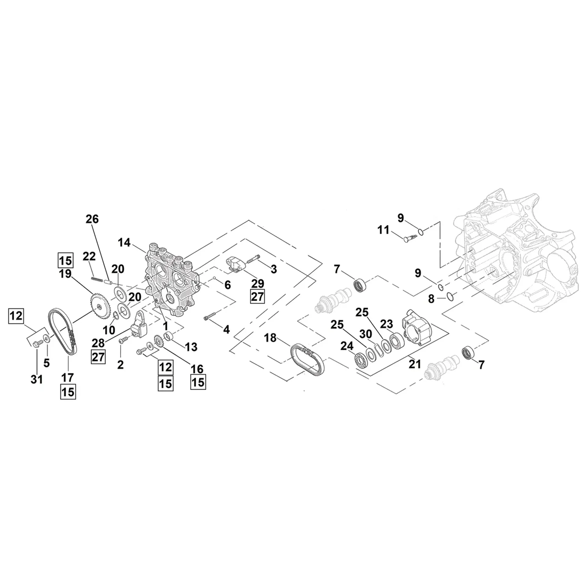 Feuling Secondary Cam Chain TC06-17