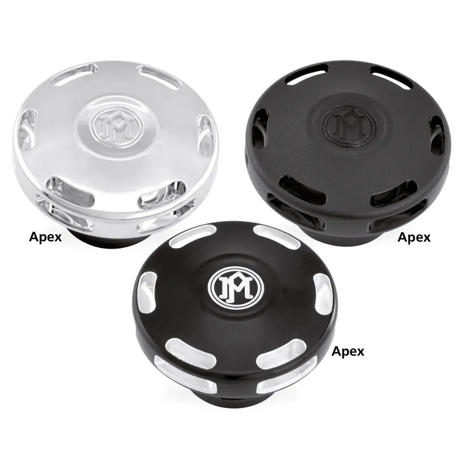 PM Scallop fuel cap Chrome