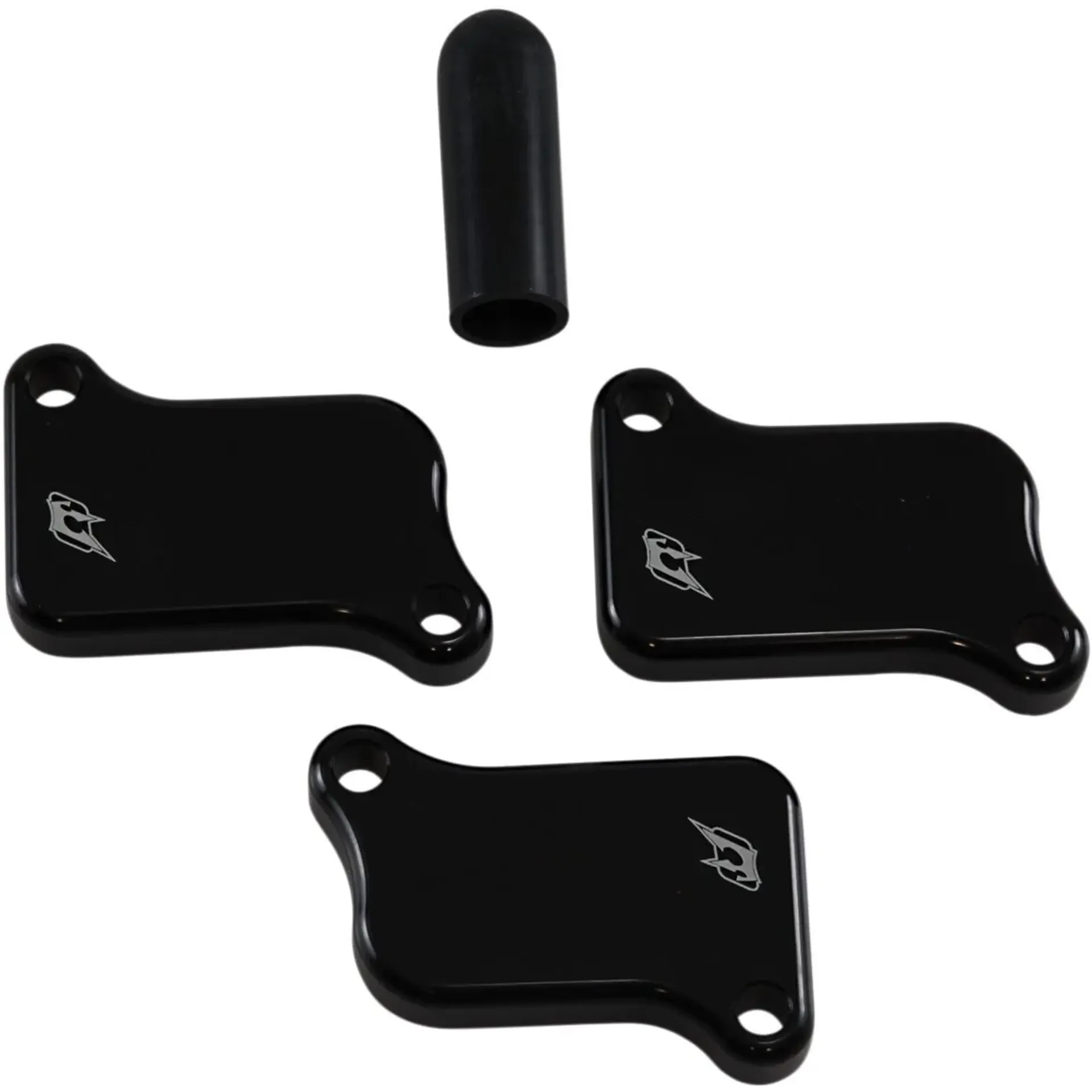 Engine Block Off Plate / Aluminum / Black-Anodized