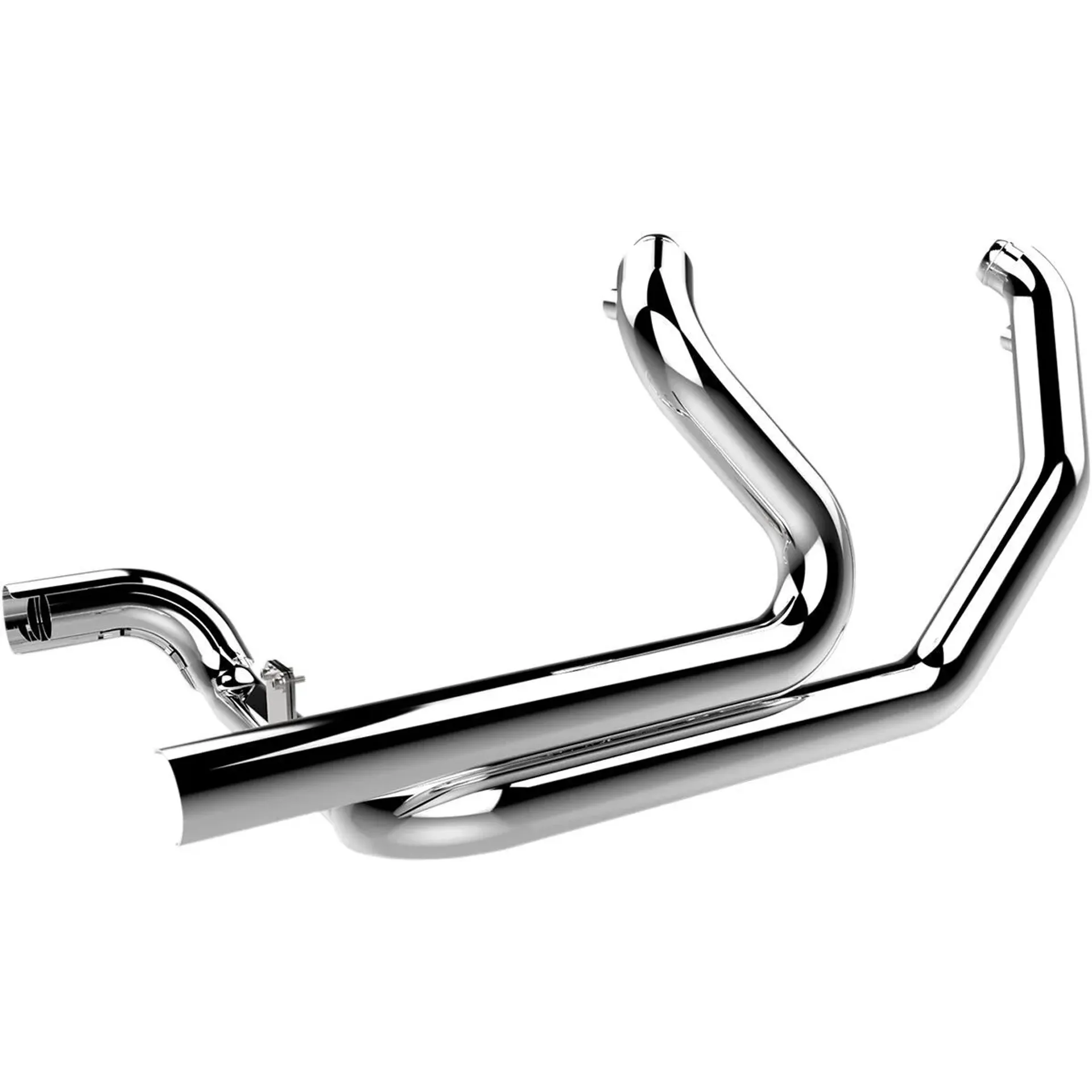 Header 2 Into 2 Crossover With 2.5″ Heatsheilds Chrome