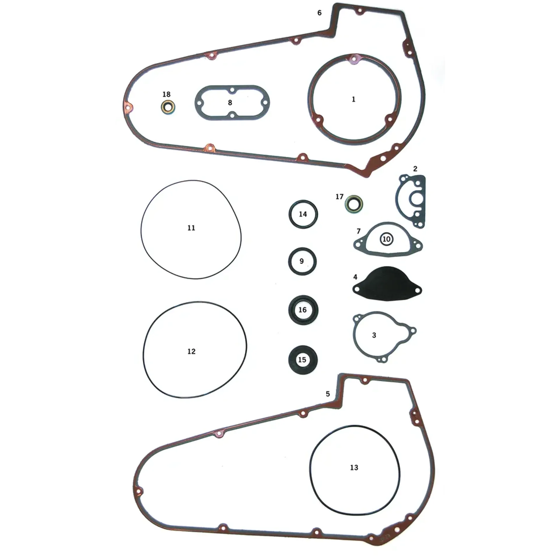 5pck Oil seal inner primary #12018