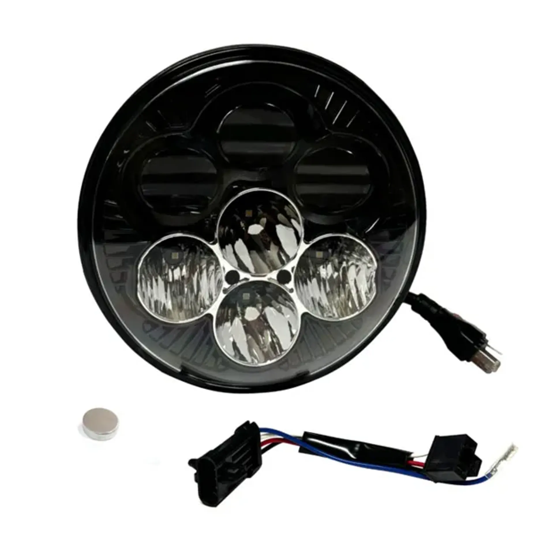Custom Dynamics, Shark Demon 7" LED headlamp with backlight