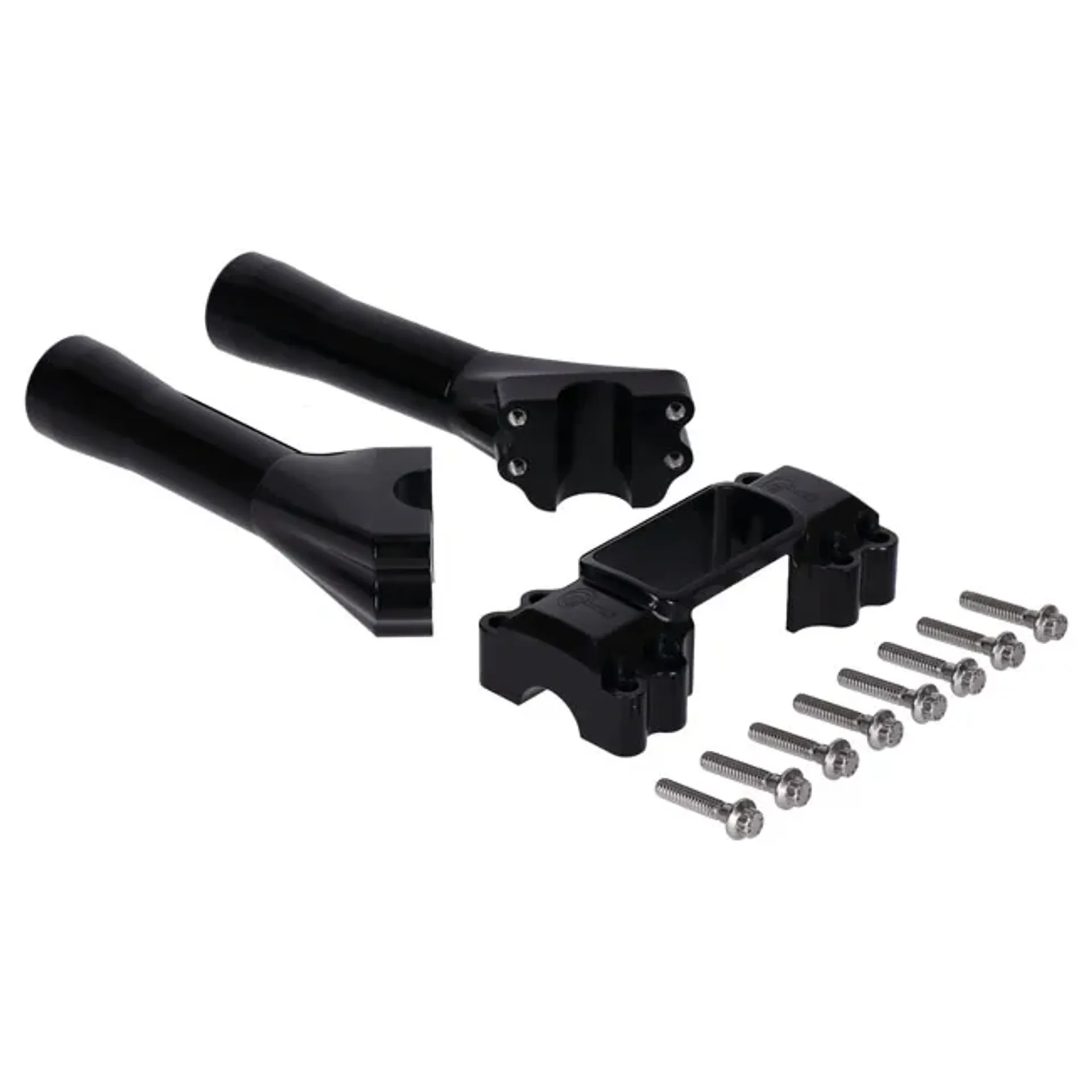 Indian Larry, M8 Softail BK Brawler risers 6". Black