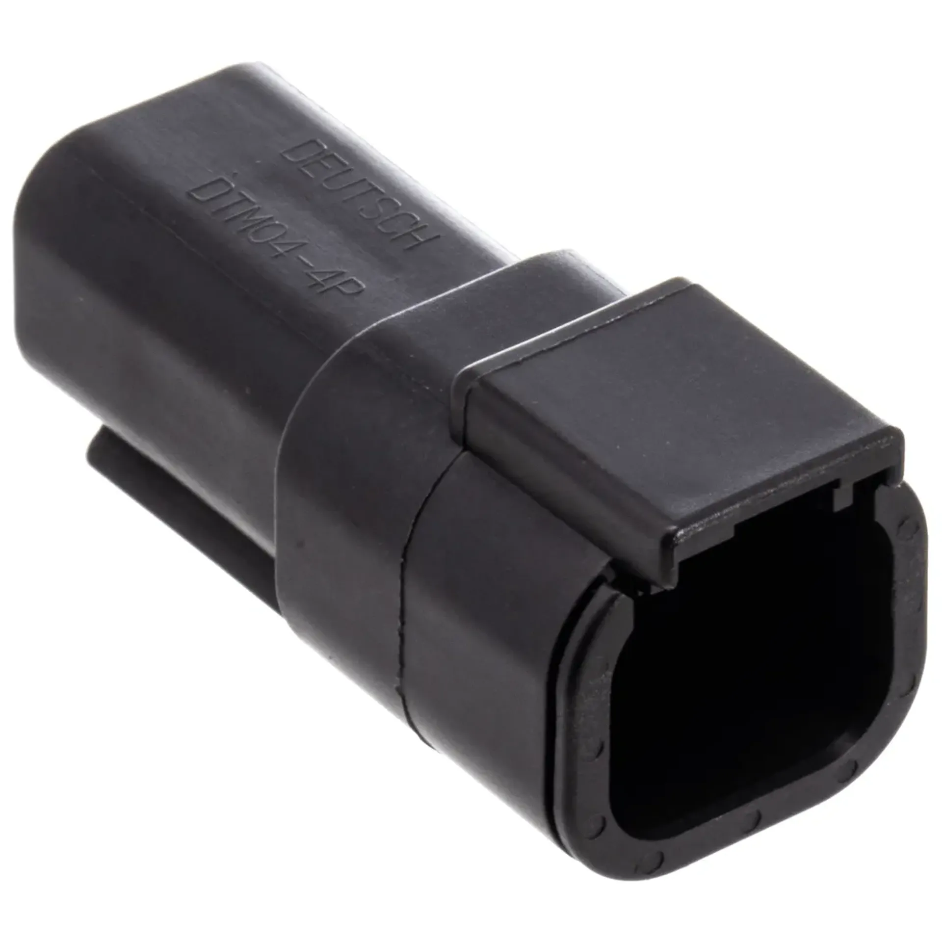 DTM 4-Pos Blk Recept w/Trmnls & Wedge