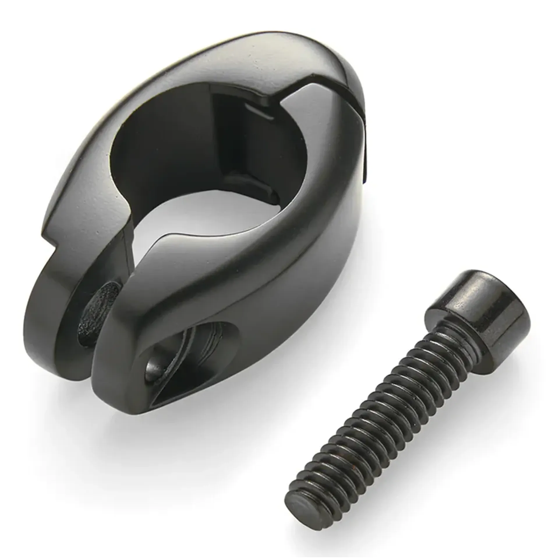 3/4″ Flag Mount Clamp Black