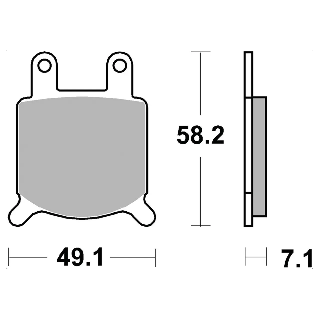 SBS HF Brake pads for GMA small calipers