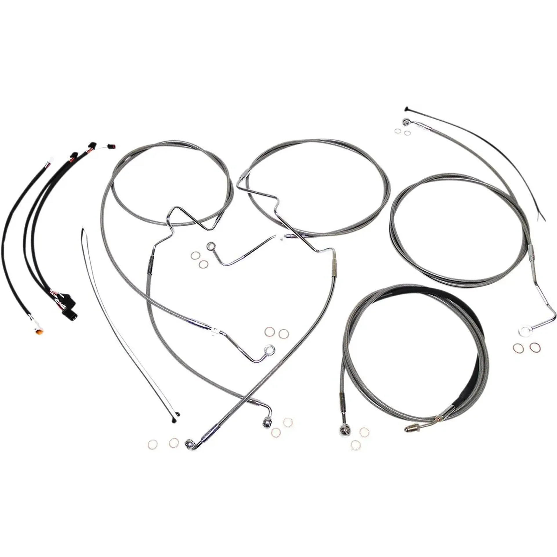 Stainless Steel/Chrome Xr Control Cable Kit