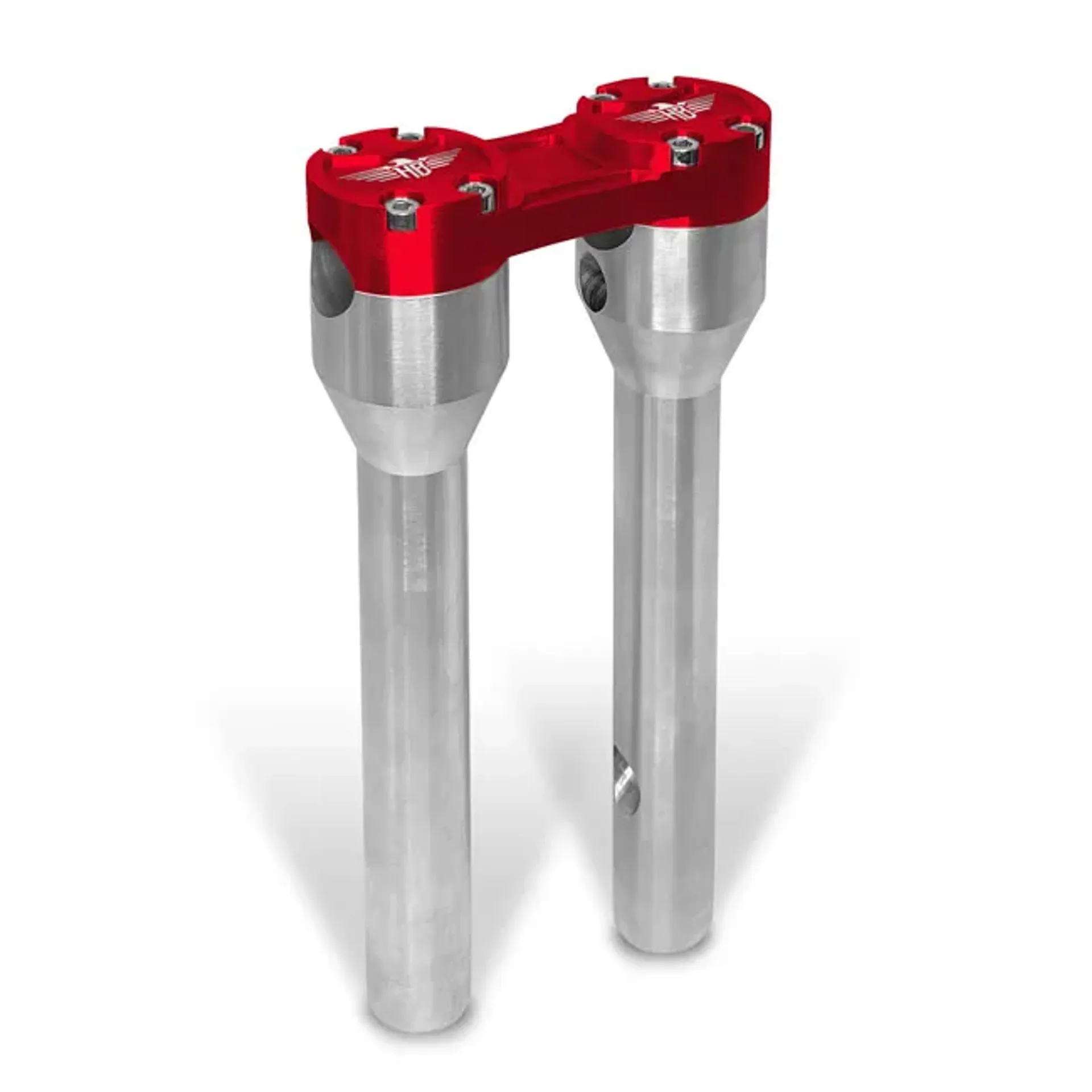 *6 DAYS EXTRA TRANSIT TIME* HeinzBikes, Clubstyle straight risers 10". Silver/Red