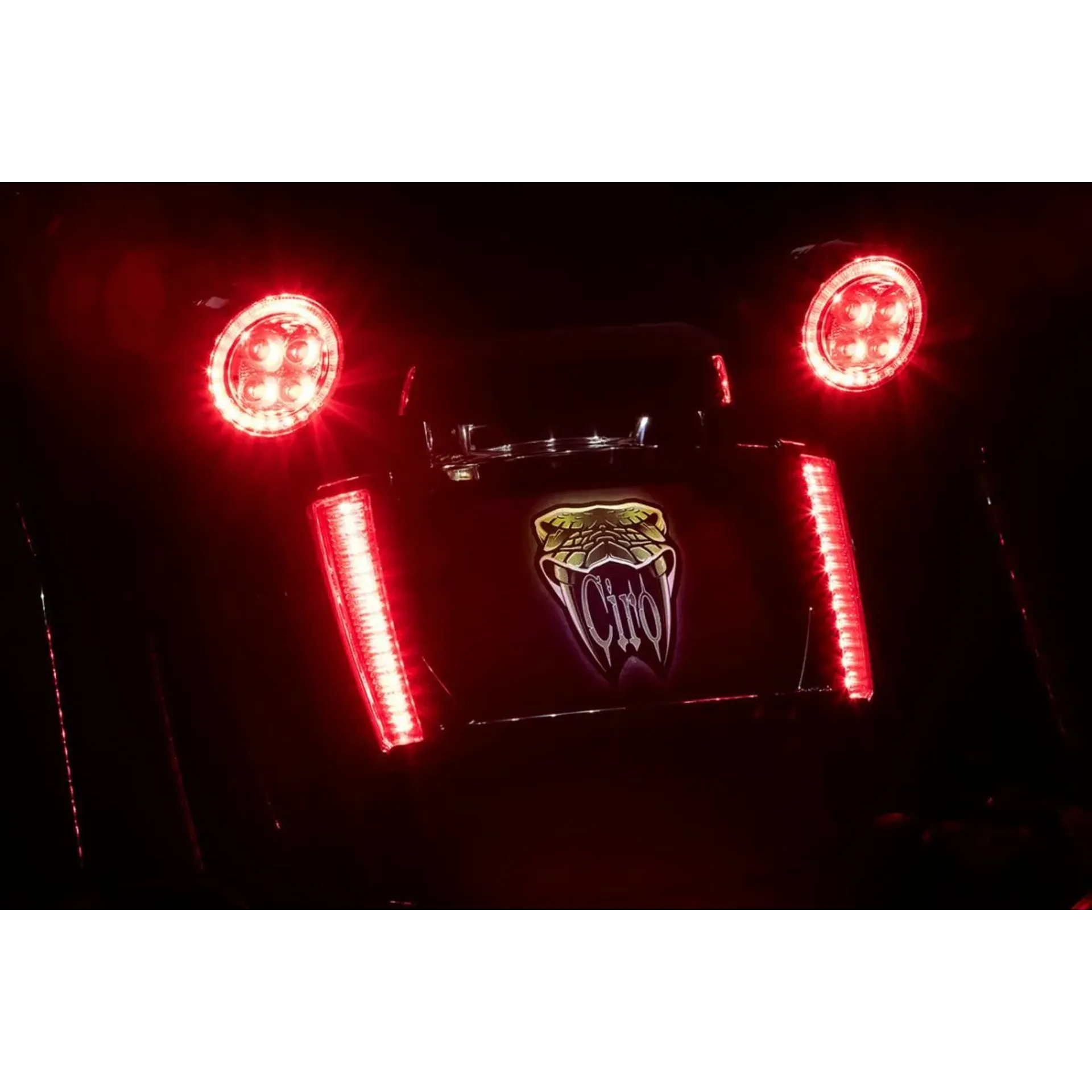 Frame Lp W/Leds Blk/Red
